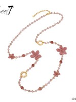 Sweet7 Ketting lang Grace roze