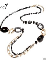 Sweet7 Ketting lang Gonny zwart