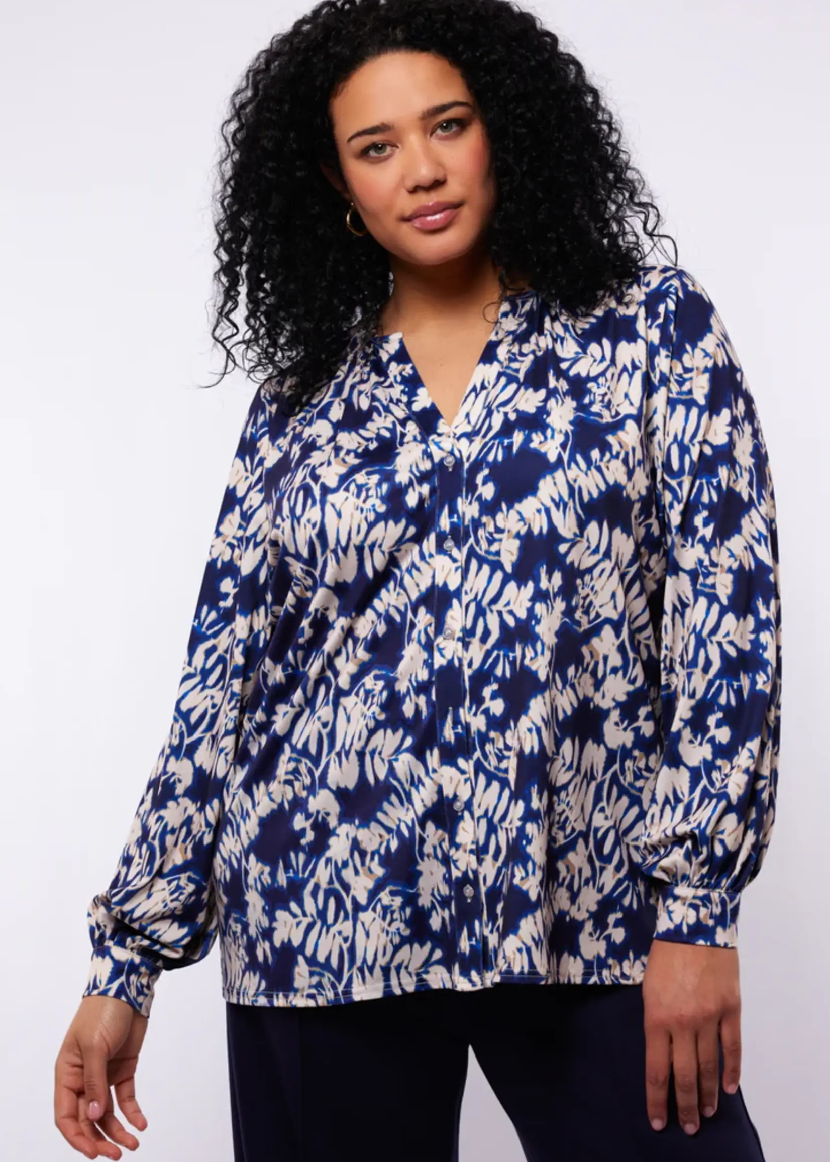 Exxcellent Vicki Blouse Eclipse/Sand