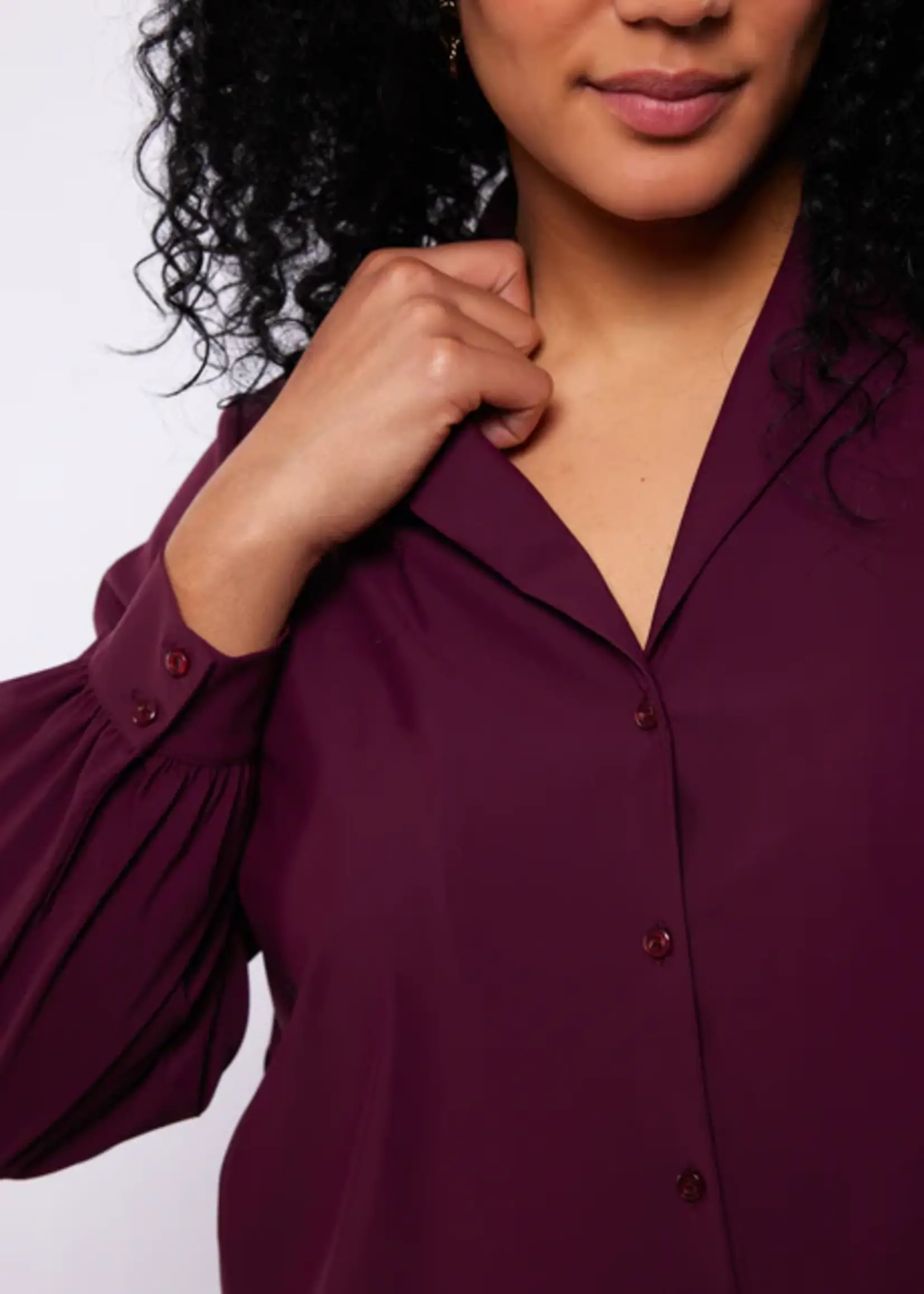 Exxcellent Sasha Blouse Mauve Wine