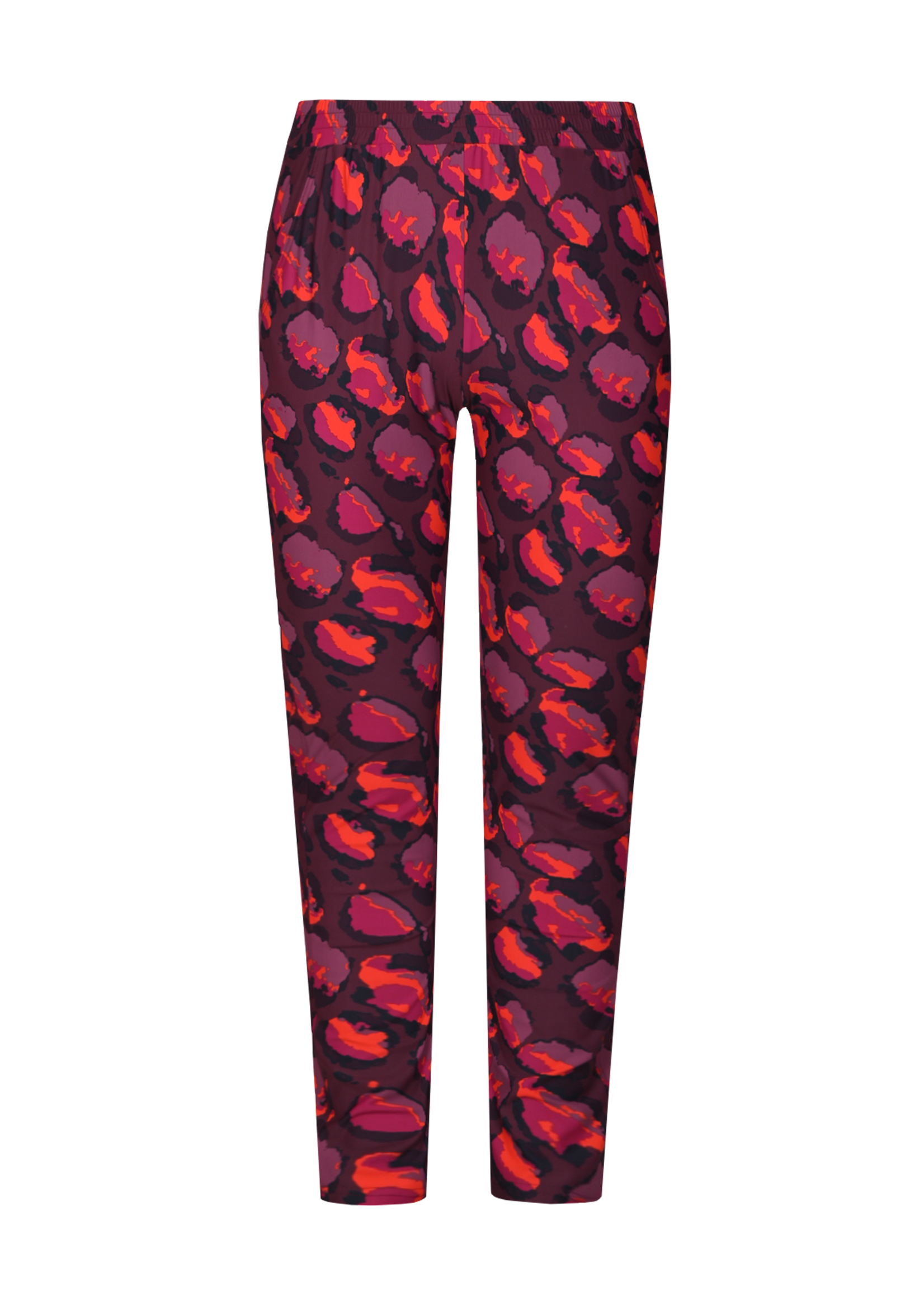 Exxcellent Sutton Pants Mauve Wine/Poppy