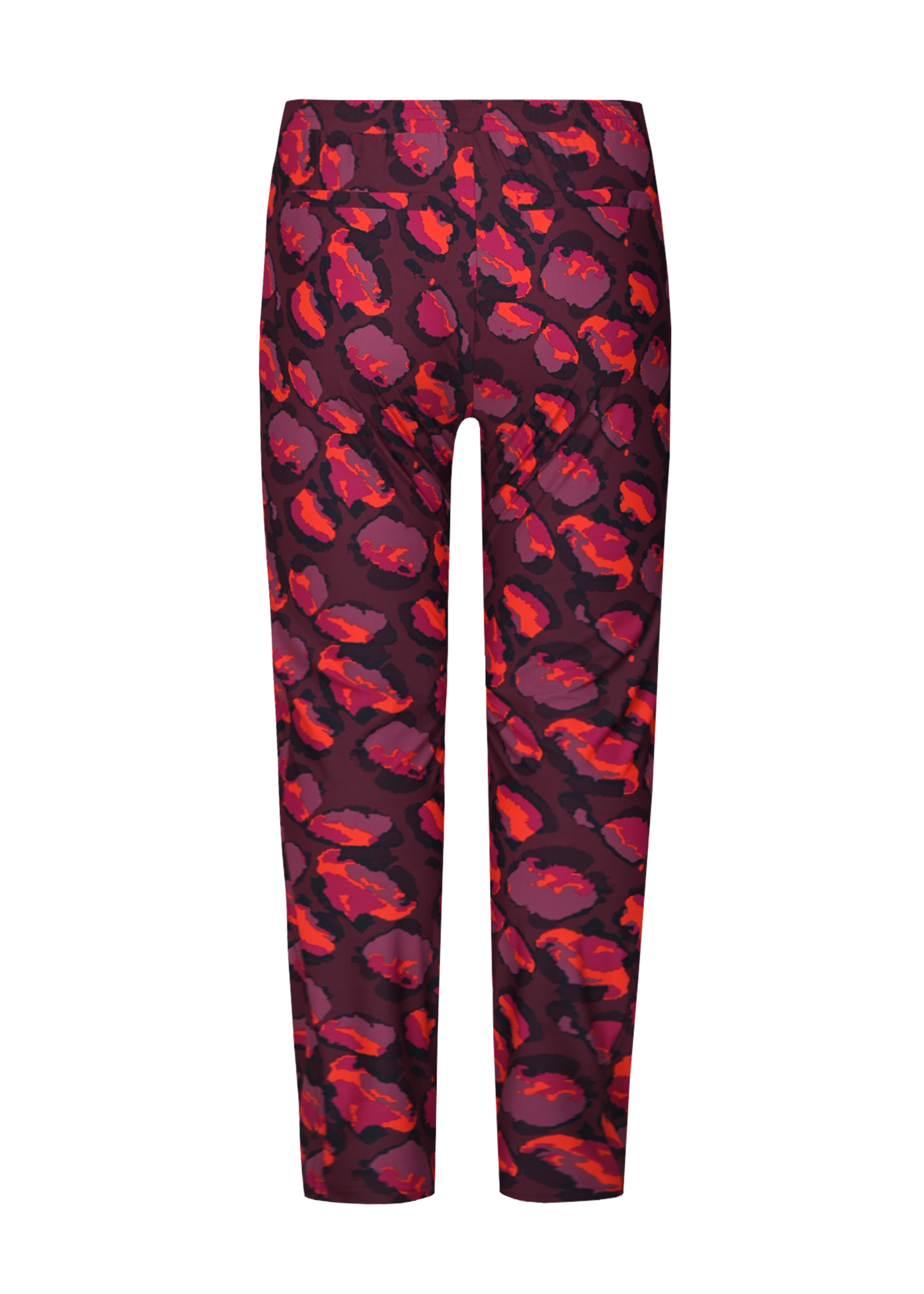 Exxcellent Sutton Pants Mauve Wine/Poppy