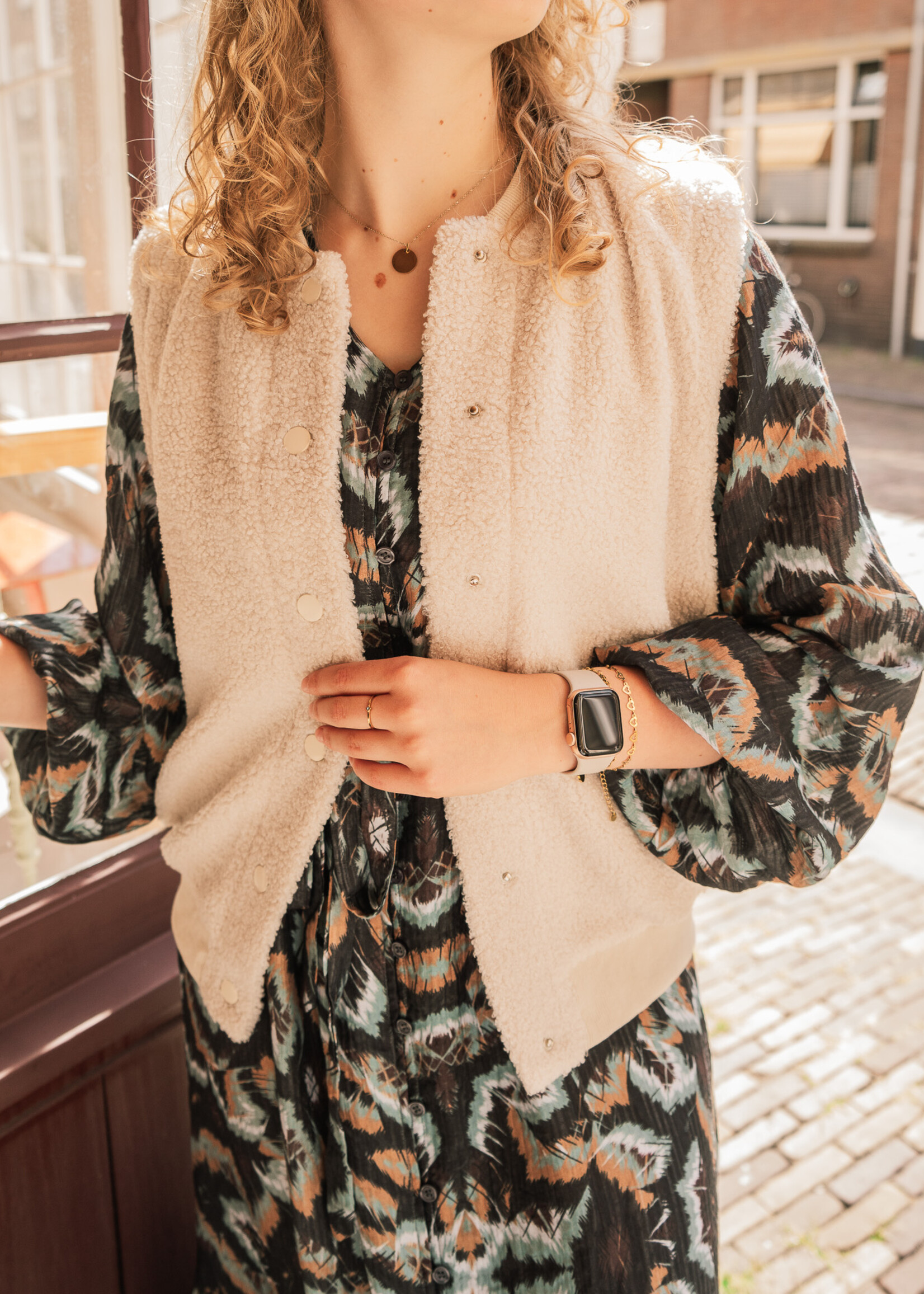 C&S The Label Giselle Gilet Sand