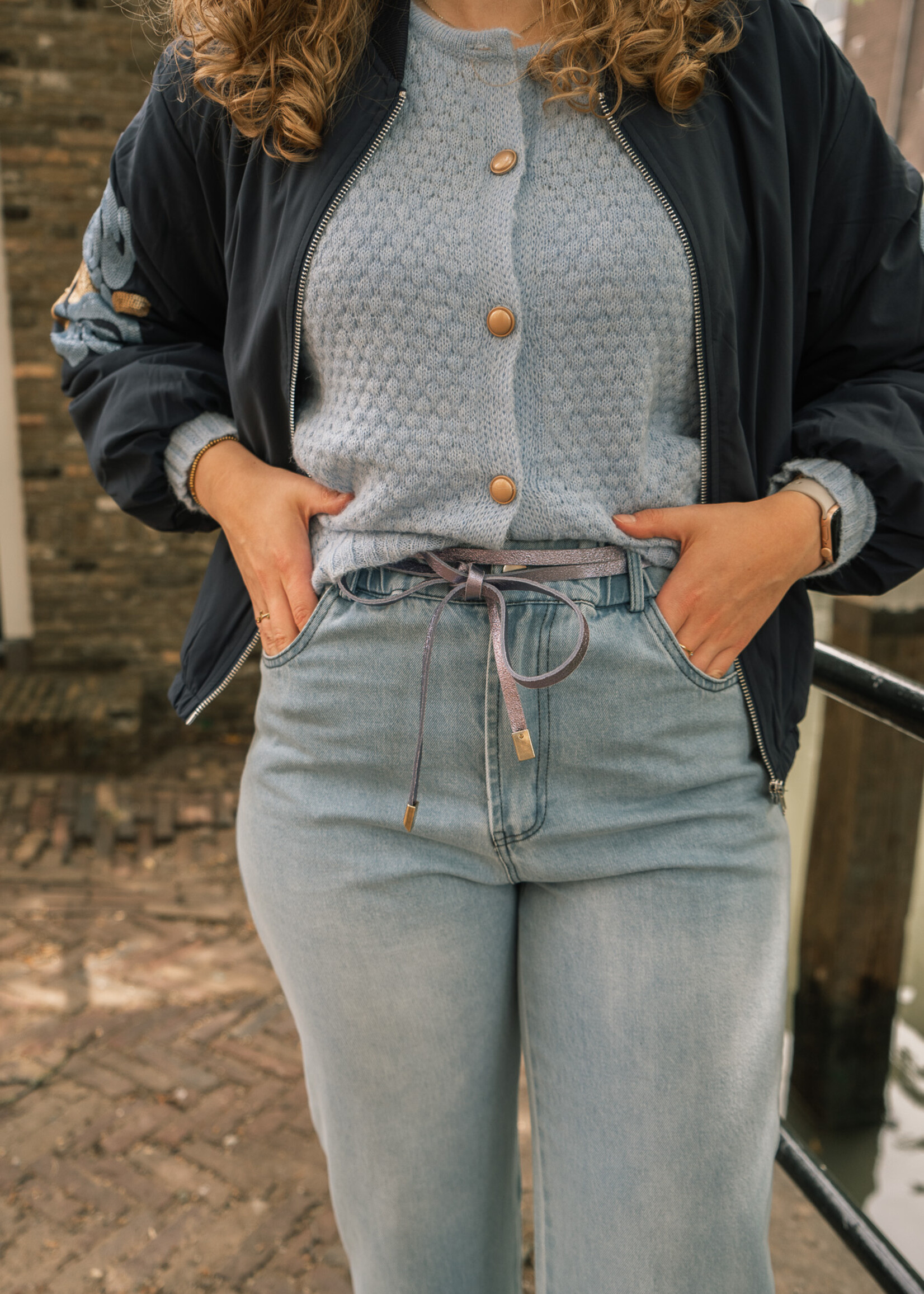 C&S The Label Gracy Cardigan Ice Blue