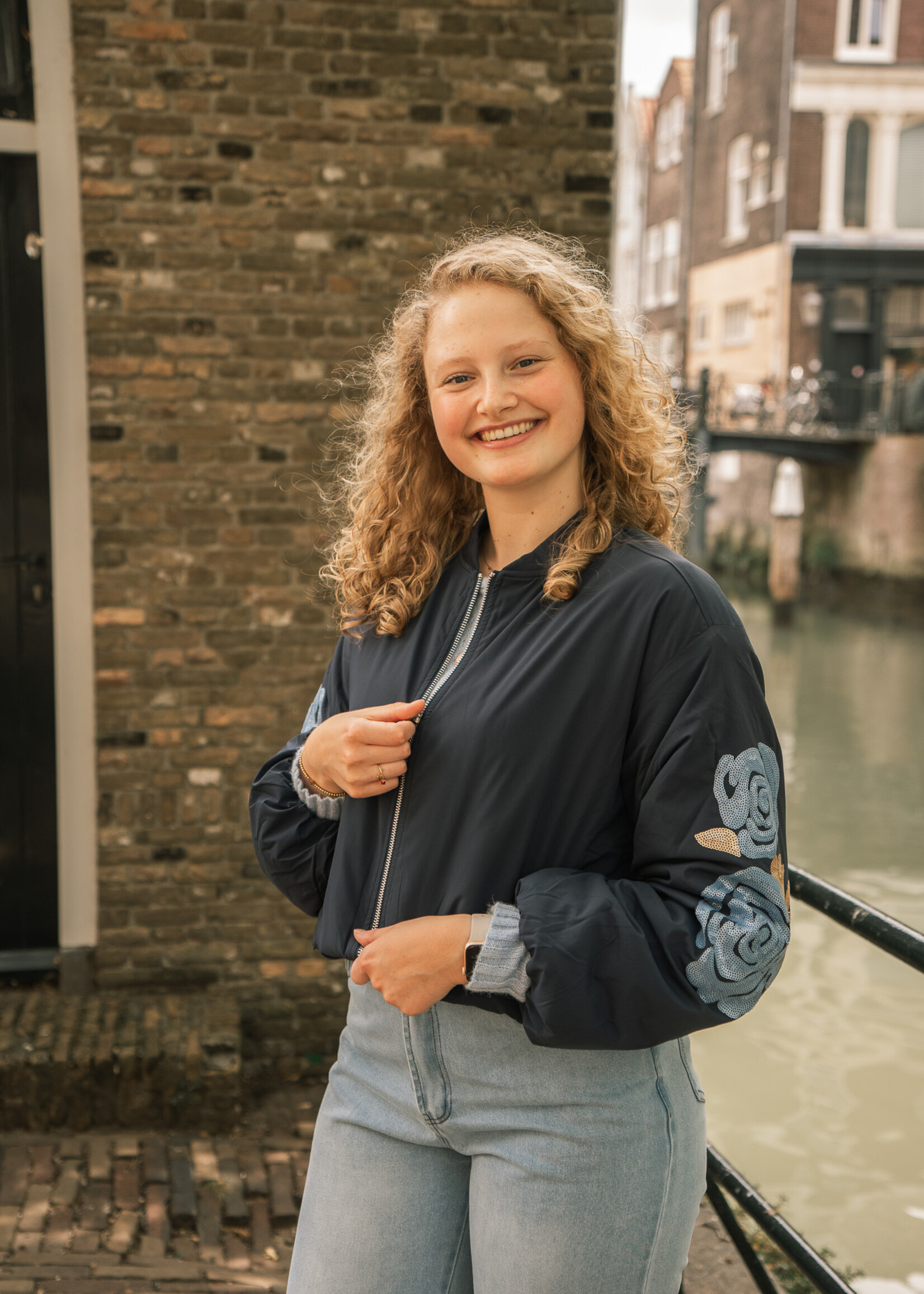 Leonie Jacker Navy Blue