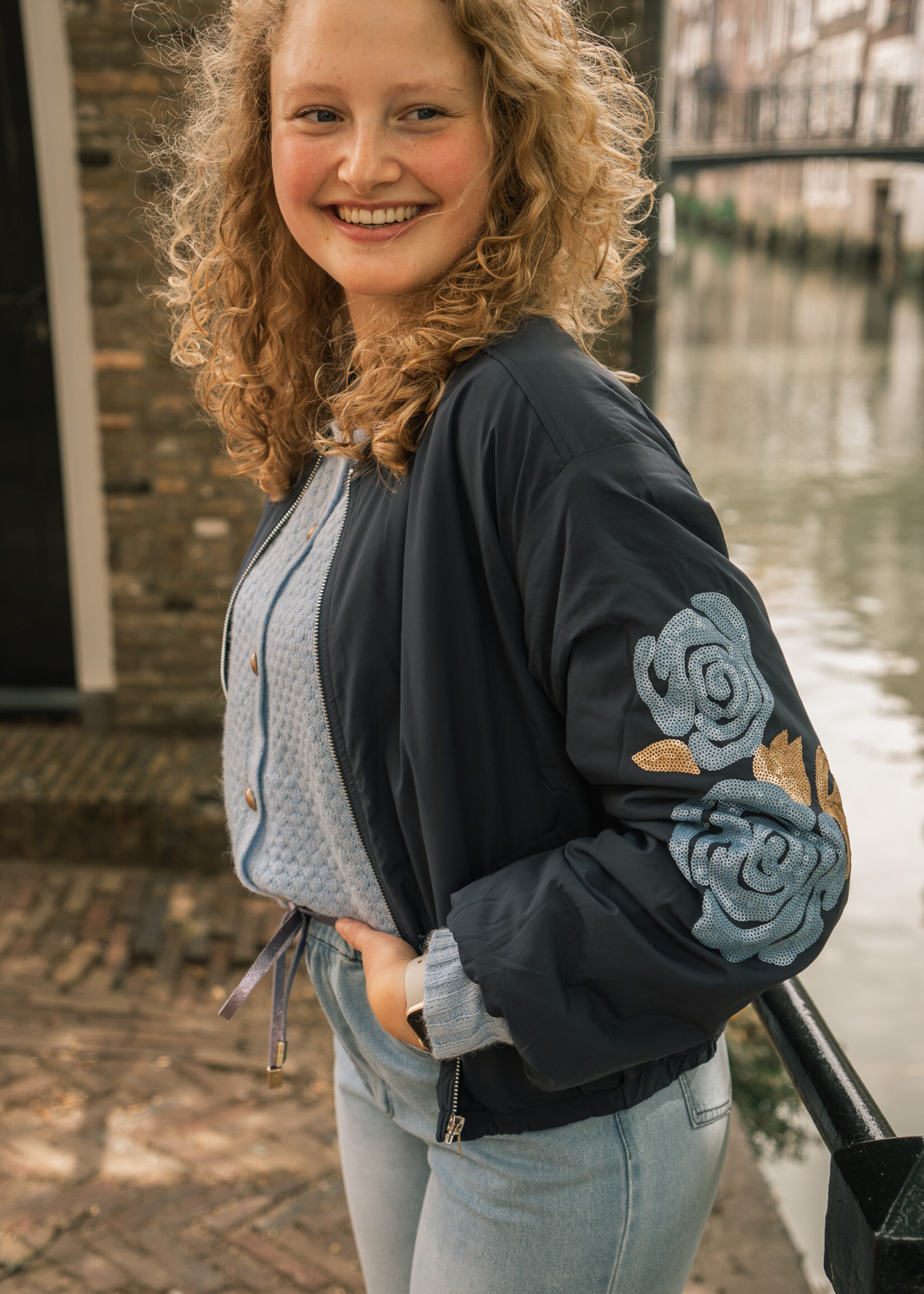 Leonie Jacker Navy Blue