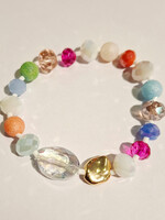 Armband Naomi mix facet groot