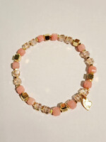Armband Naomi cubes pink