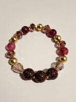 Armband Naomi shiny purple big