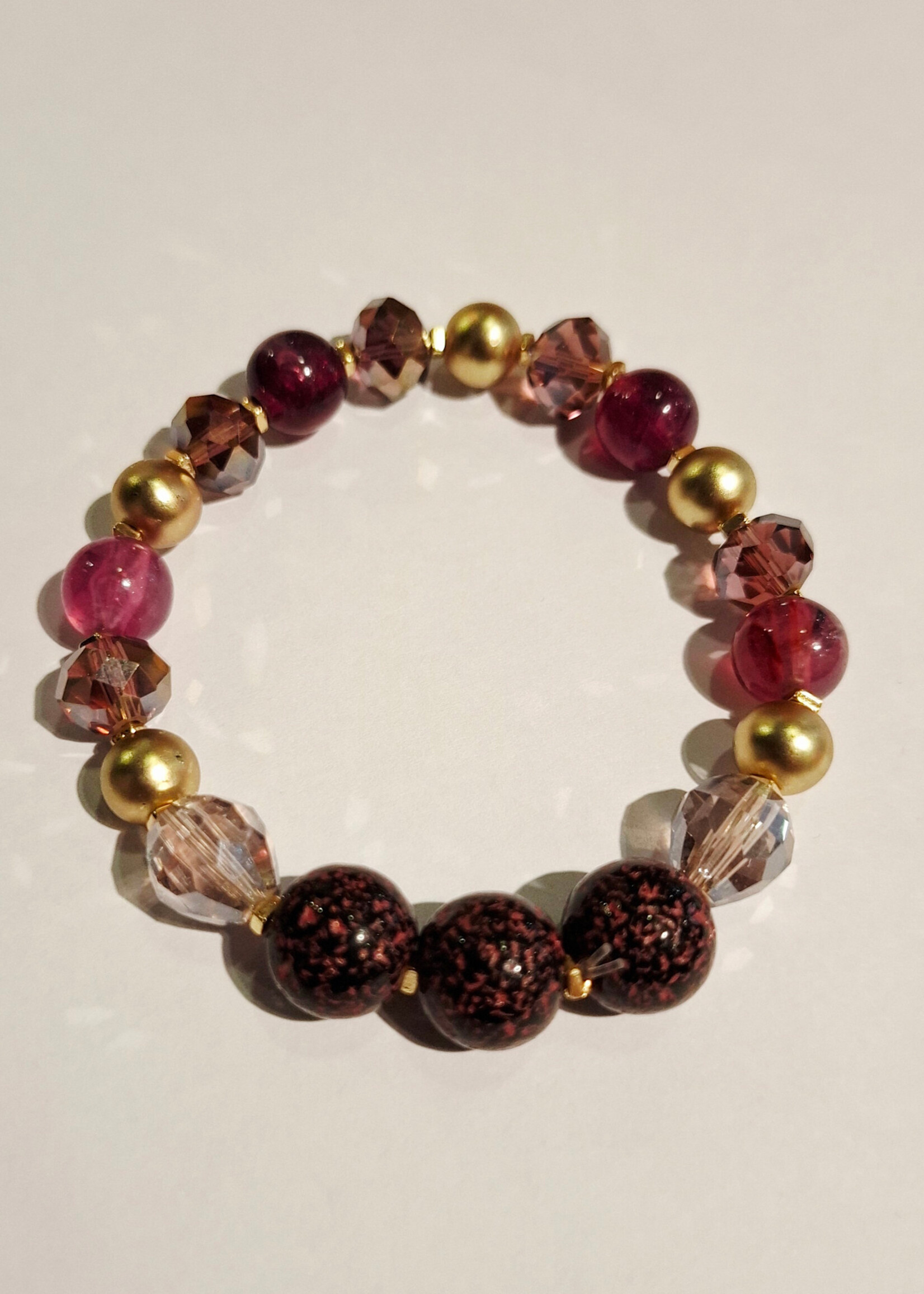 Armband Naomi shiny purple big