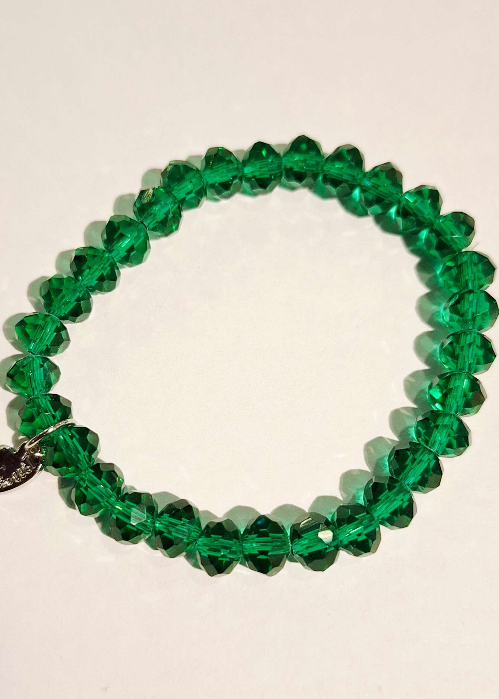 Armband Naomi emerald groen facet