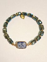 Armband Naomi shiny blue