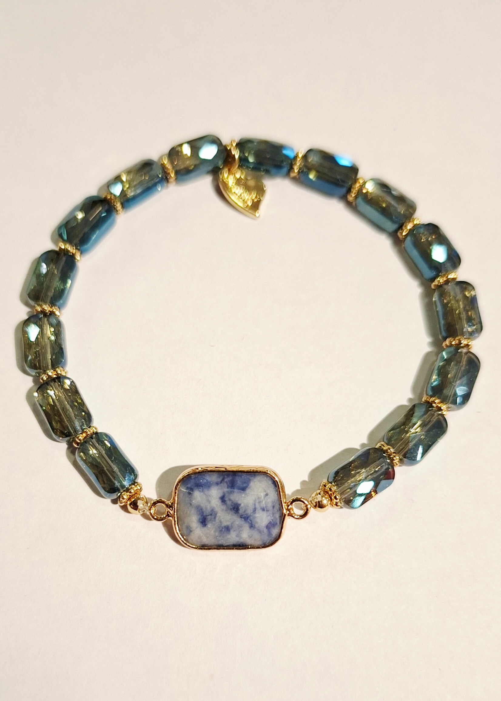 Armband Naomi shiny blue