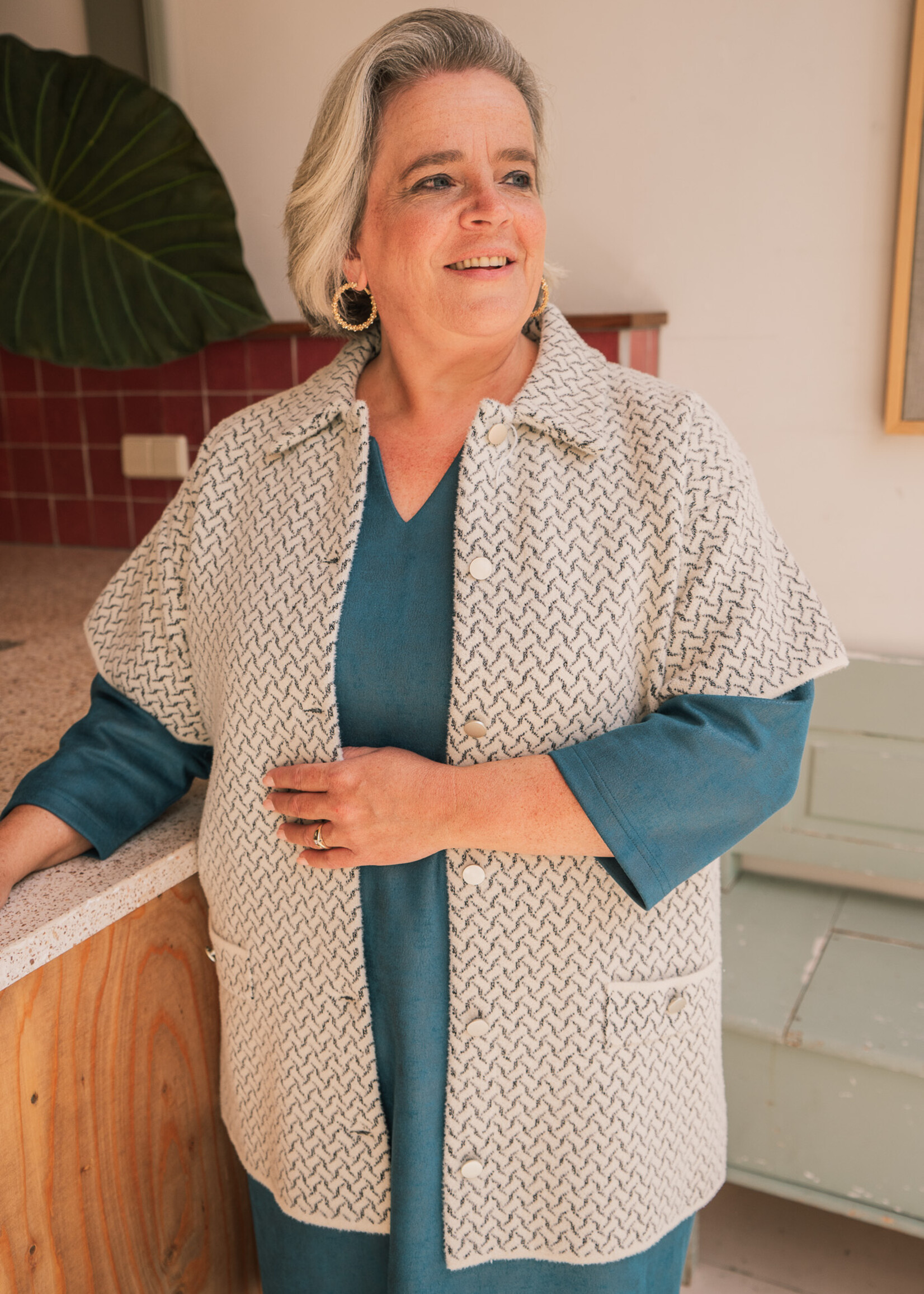 Exxcellent Eloise Knit Cardigan Sand