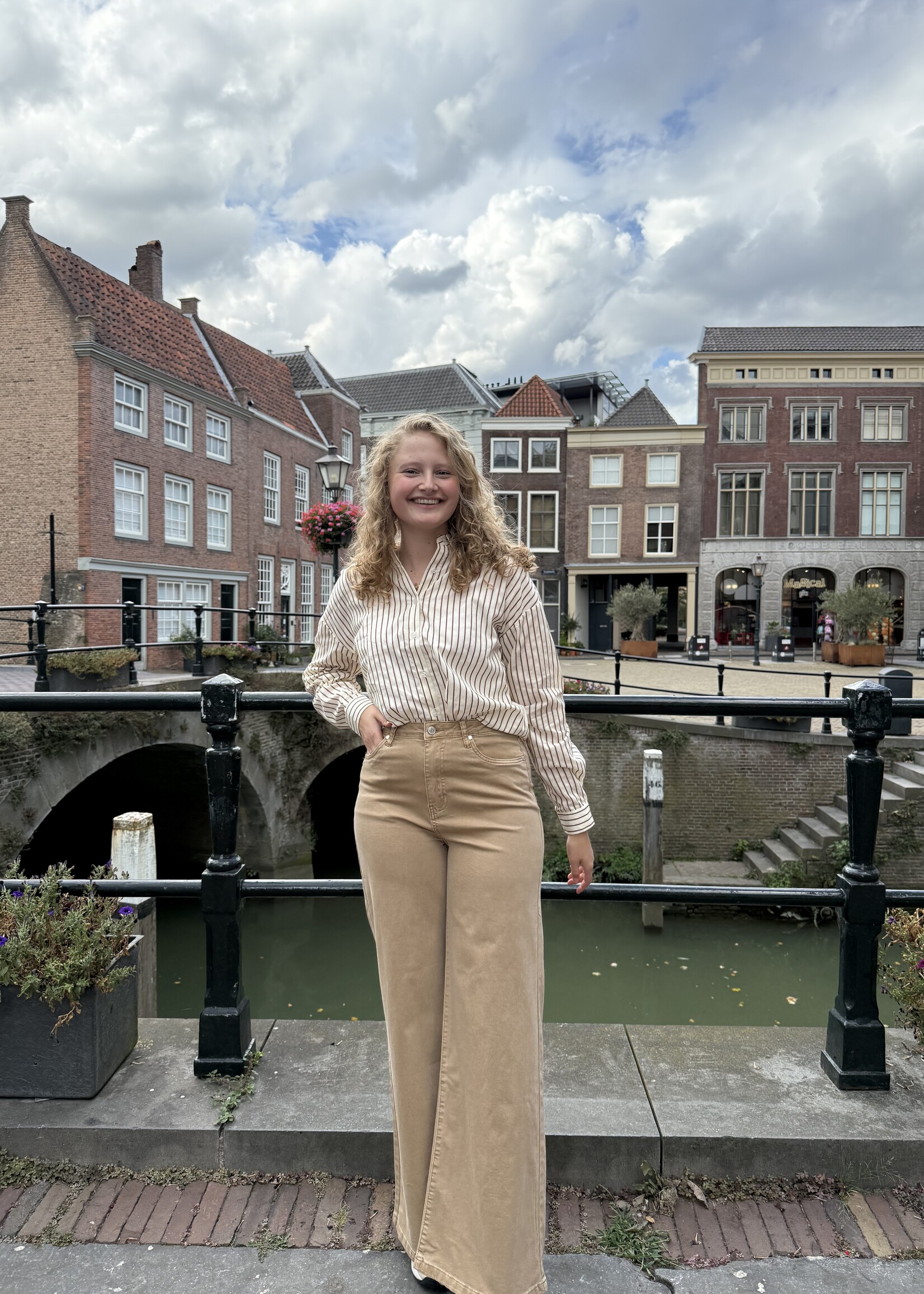 C&S The Label Nicole Pants Light Camel Maat XS