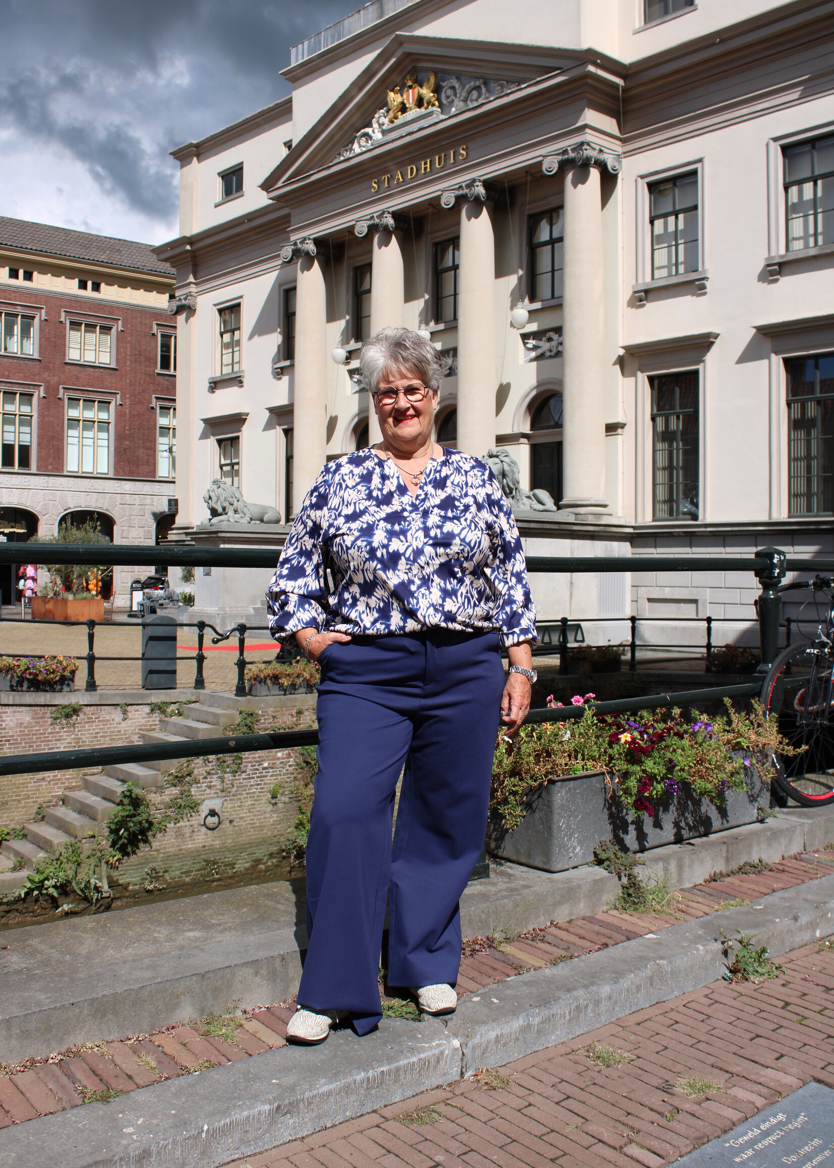Exxcellent Vicki Blouse Eclipse/Sand