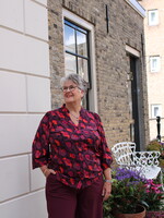 Exxcellent Skye Blouse Mauve Wine/Poppy