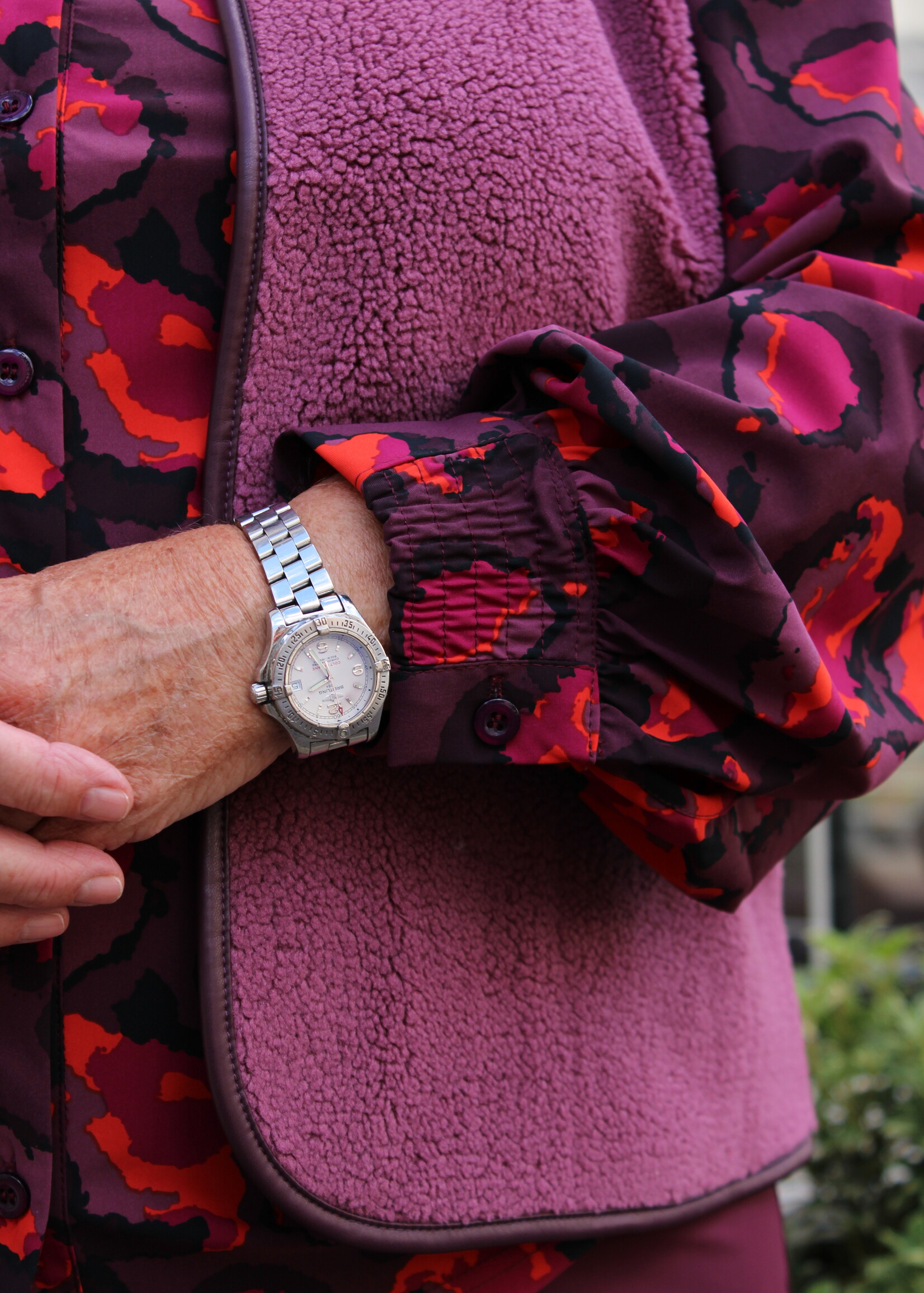 Exxcellent Skye Blouse Mauve Wine/Poppy