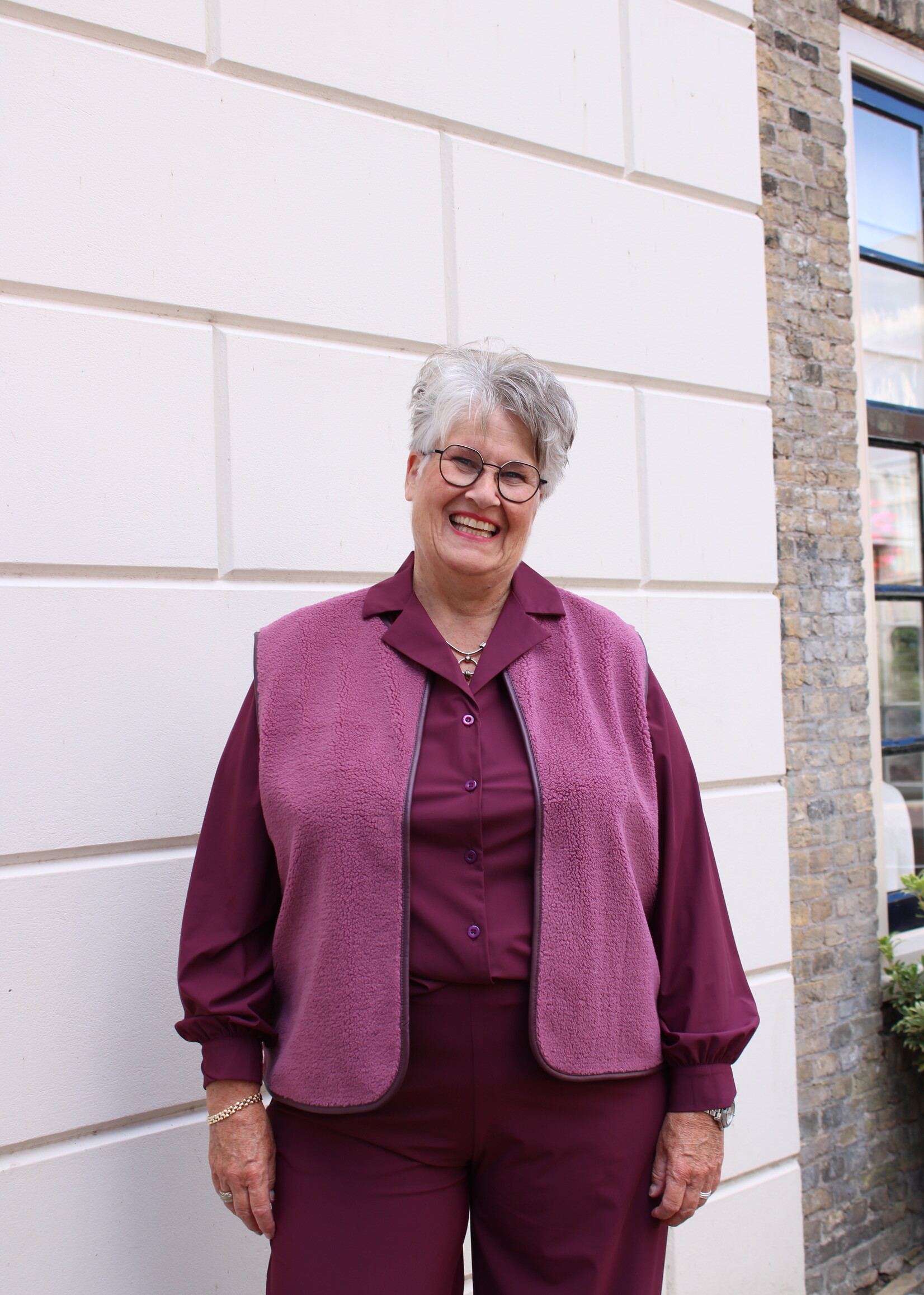 Exxcellent Sasha Blouse Mauve Wine Maat 42