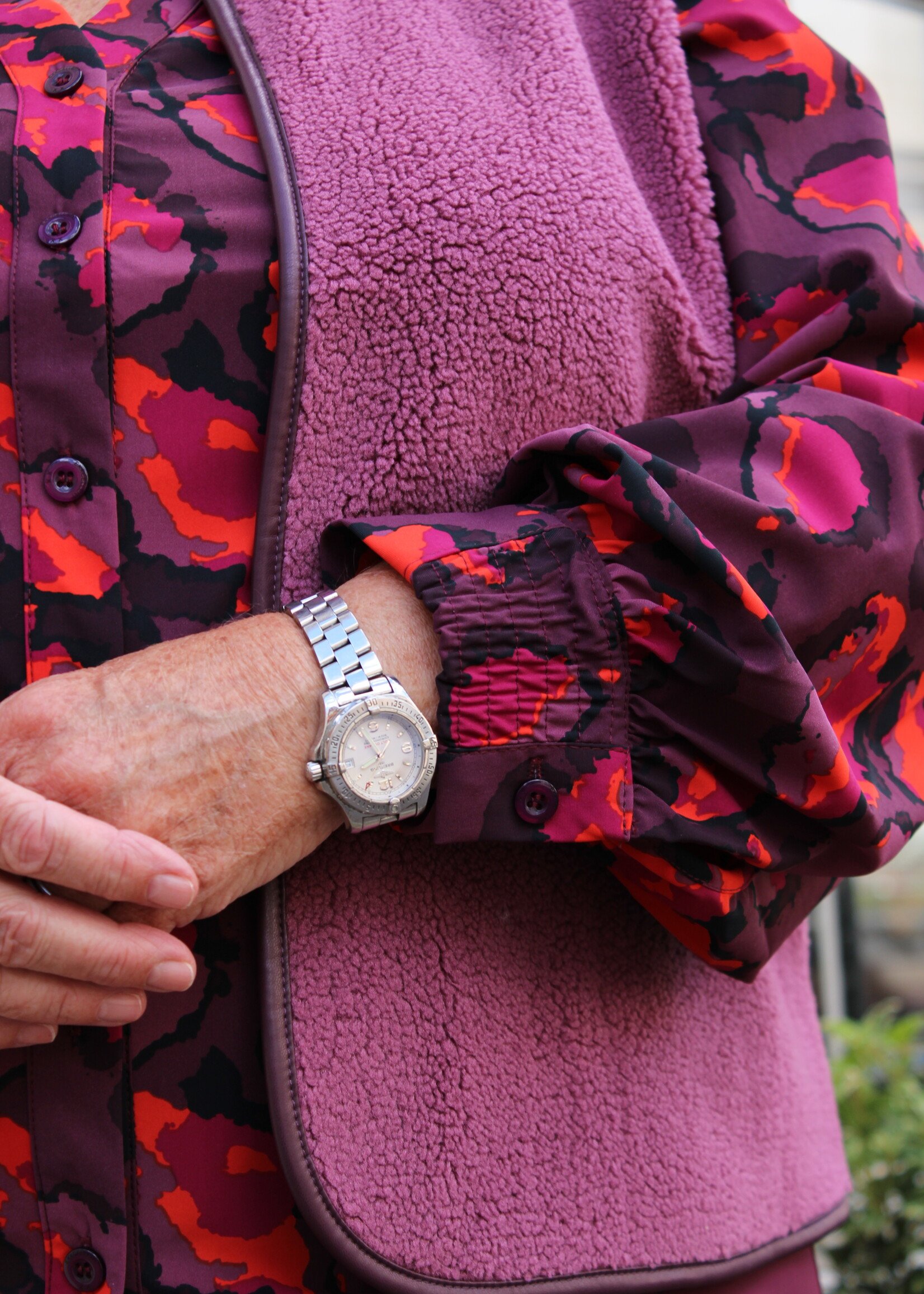Exxcellent Remi Gilet Mauve Wine
