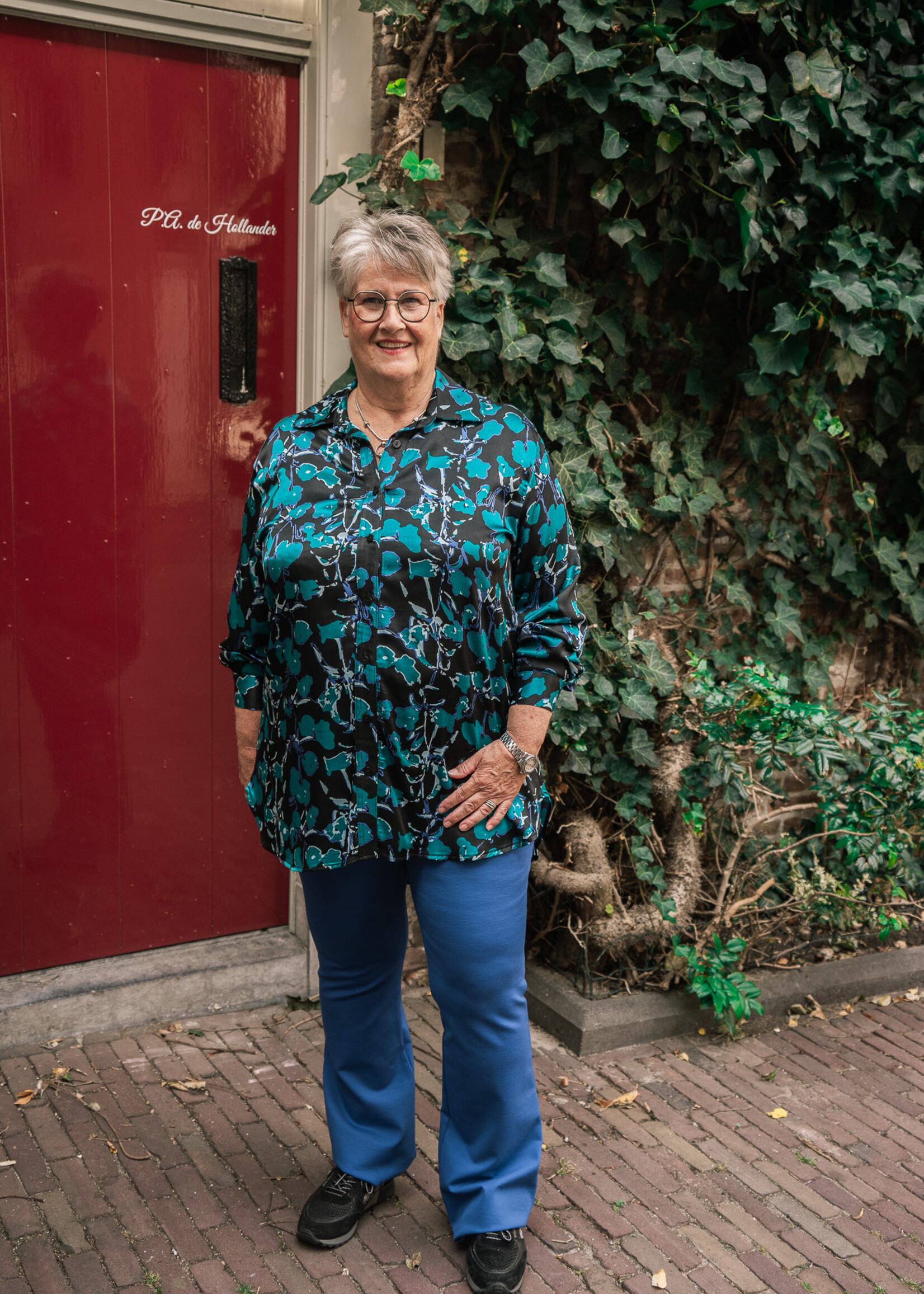 Ophilia Josje Dessin Flower Turquoise Maat 2