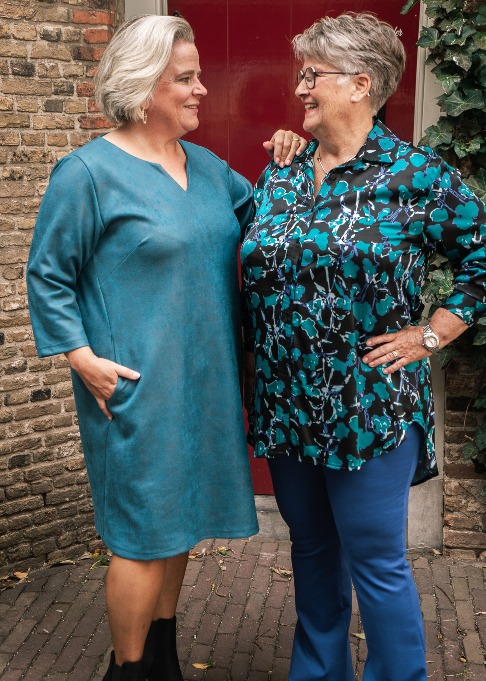 Ophilia Josje Dessin Flower Turquoise Maat 2