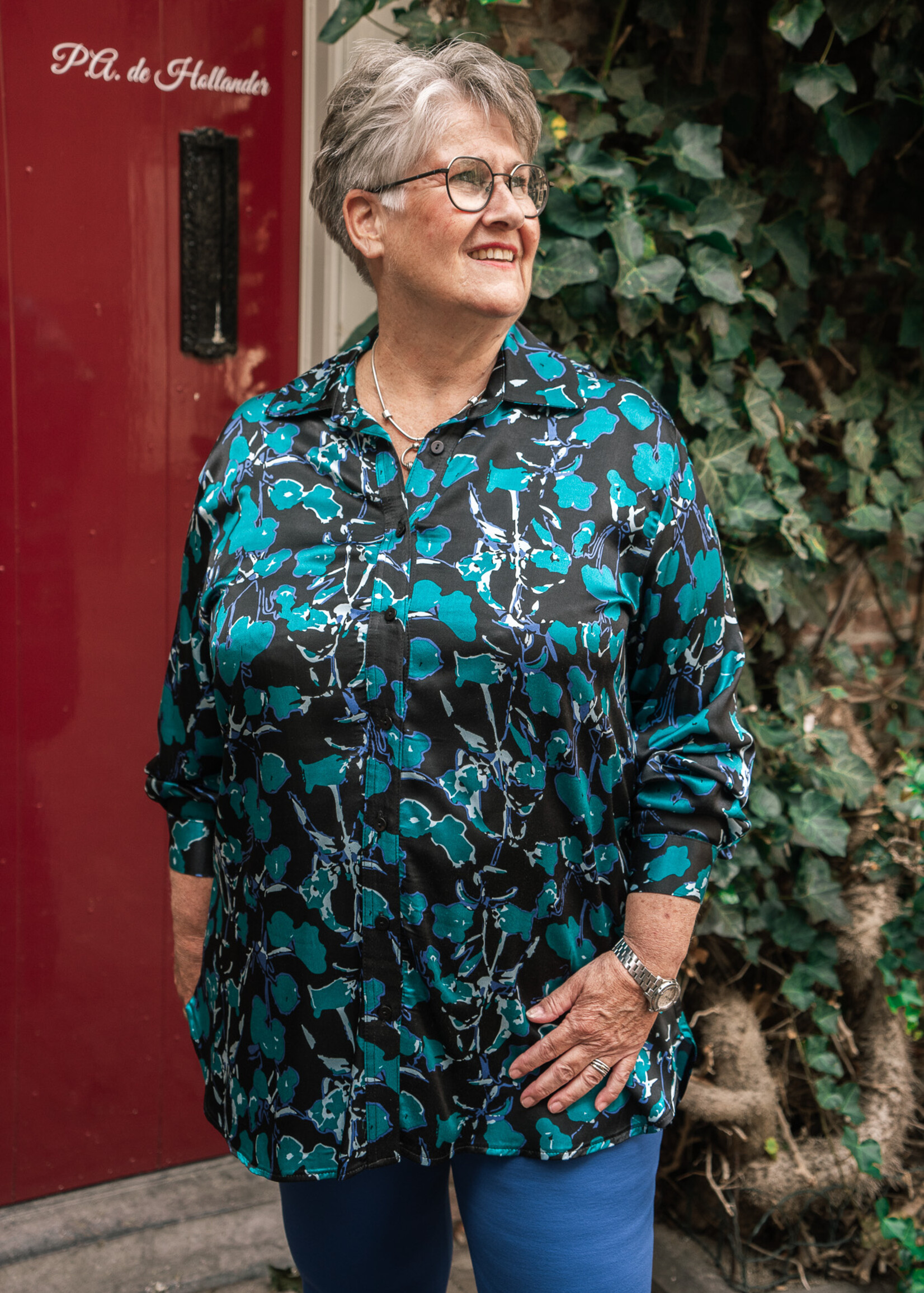 Ophilia Josje Dessin Flower Turquoise Maat 2