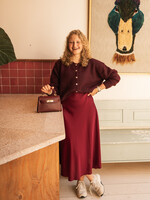 Bordeaux rode rok Lisa onesize 34 t/m 40