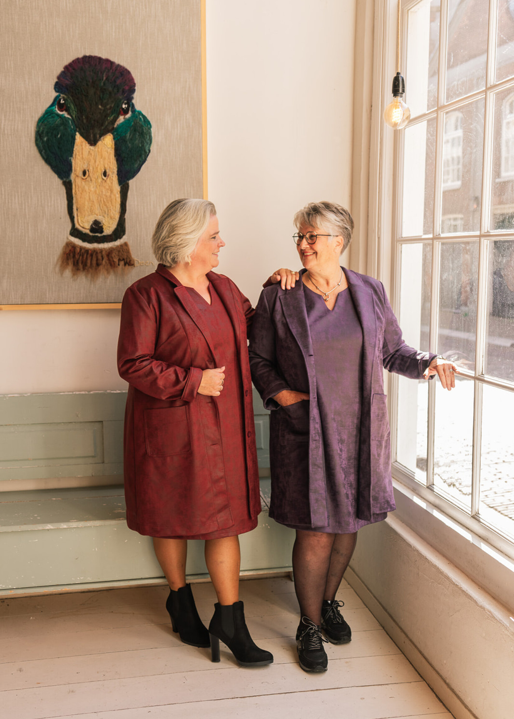 Ophilia Jolie Leather Chilli Red