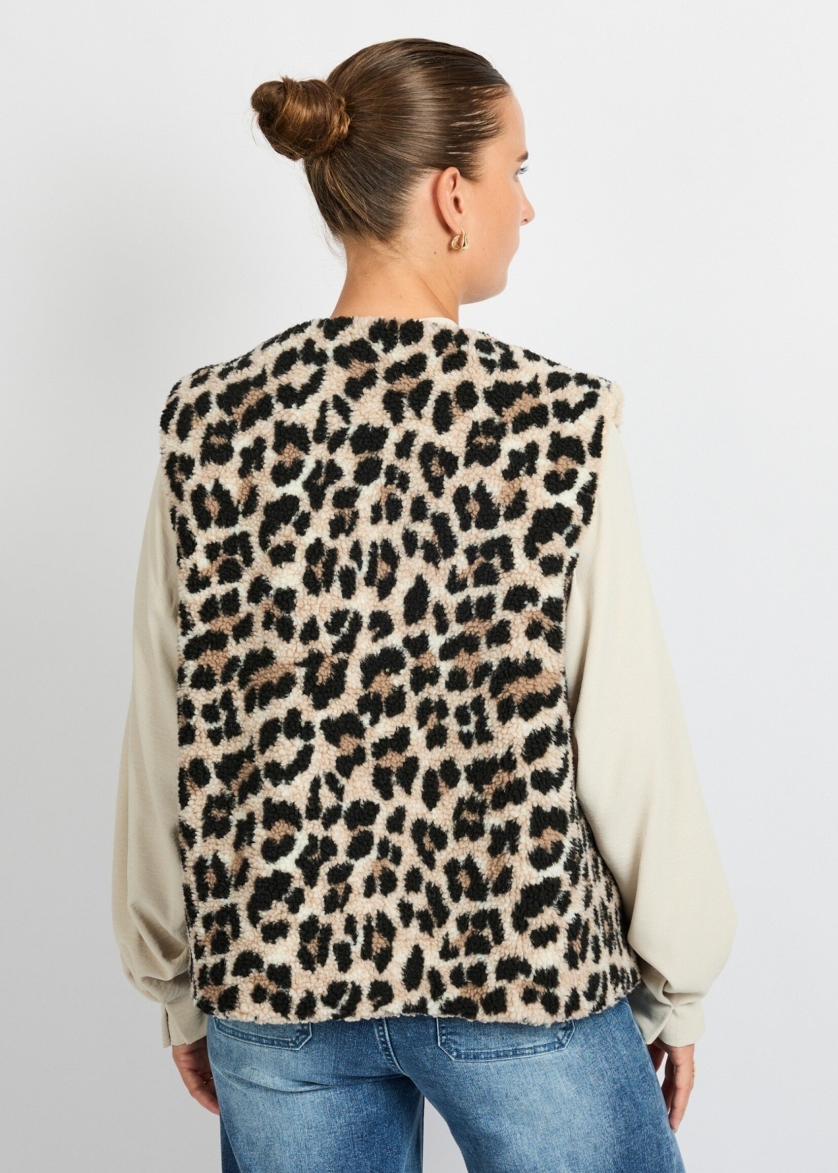 C&S The Label Gita Gilet Sand/Black