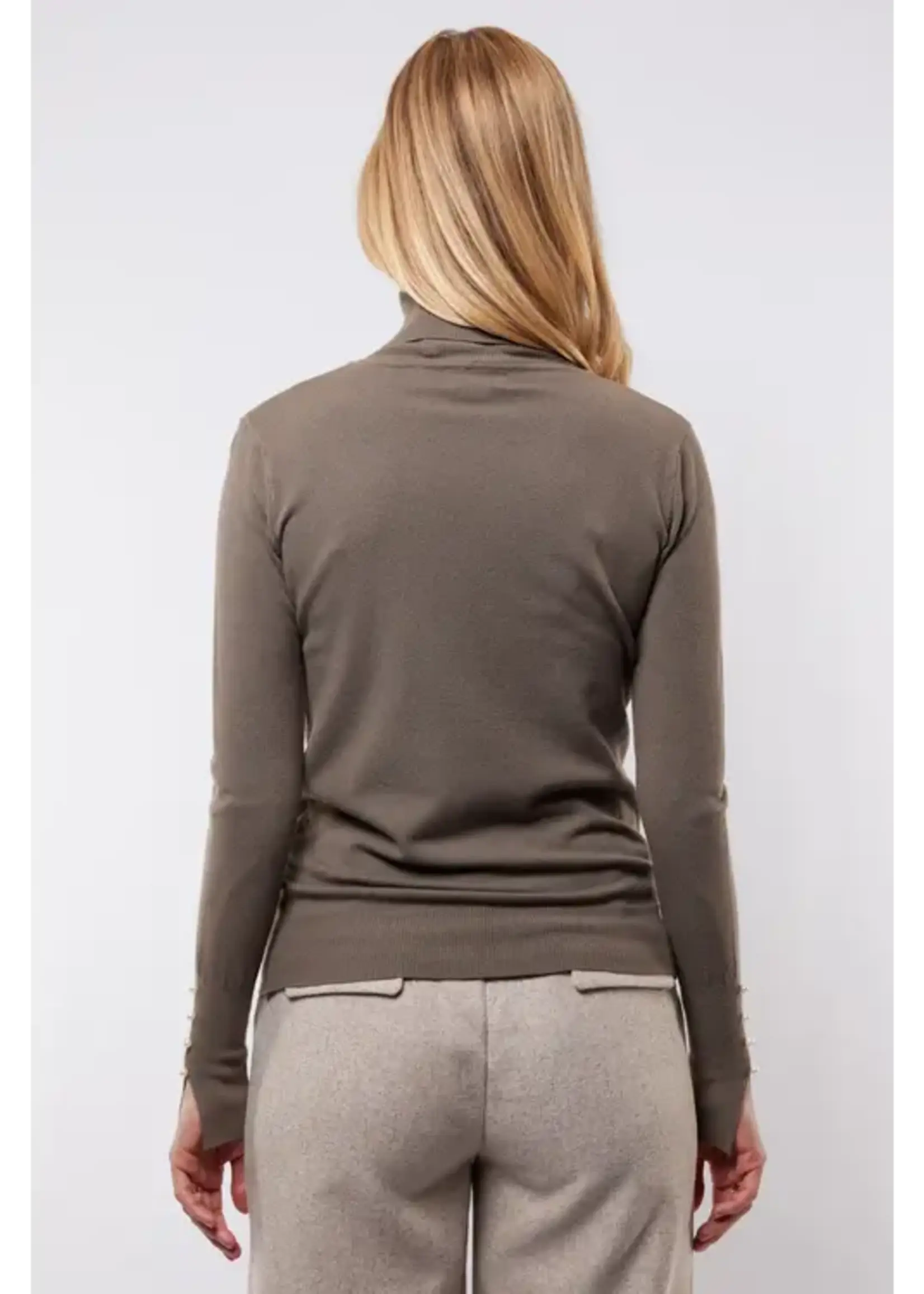 C&S The Label Kalisse Knit Pullover Bronze Maat M/L