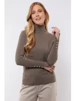 C&S The Label Kalisse Knit Pullover Bronze Maat M/L