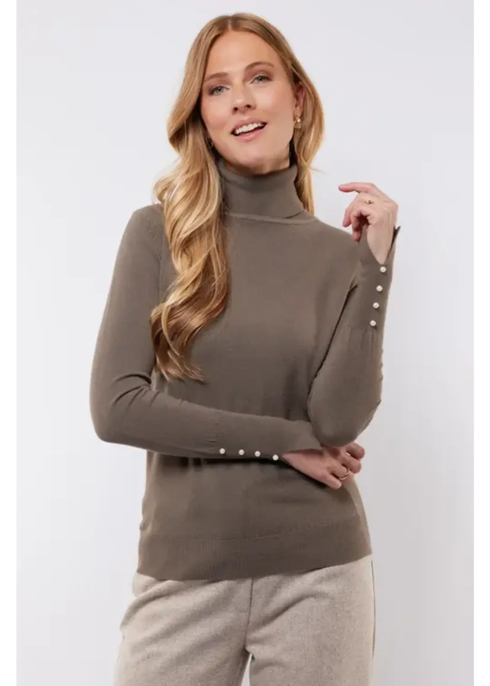C&S The Label Kalisse Knit Pullover Bronze