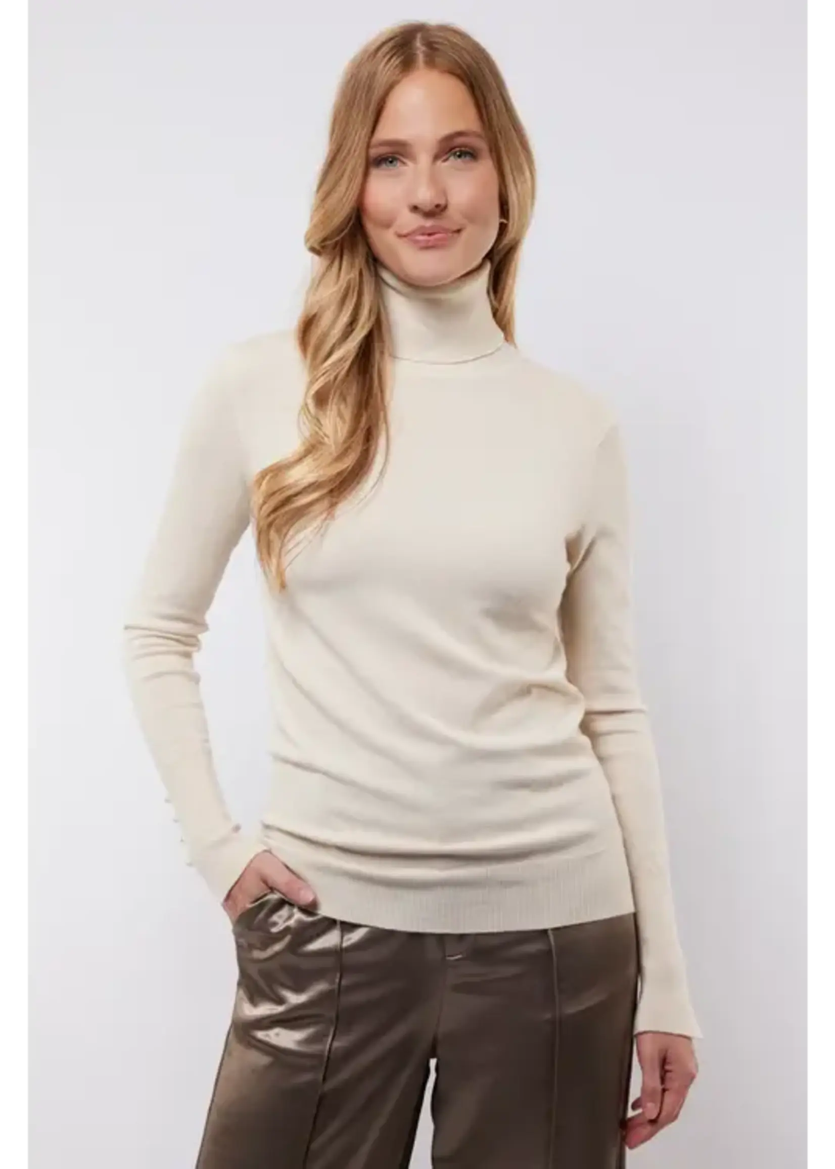 C&S The Label Kalisse Knit Pullover Wool White