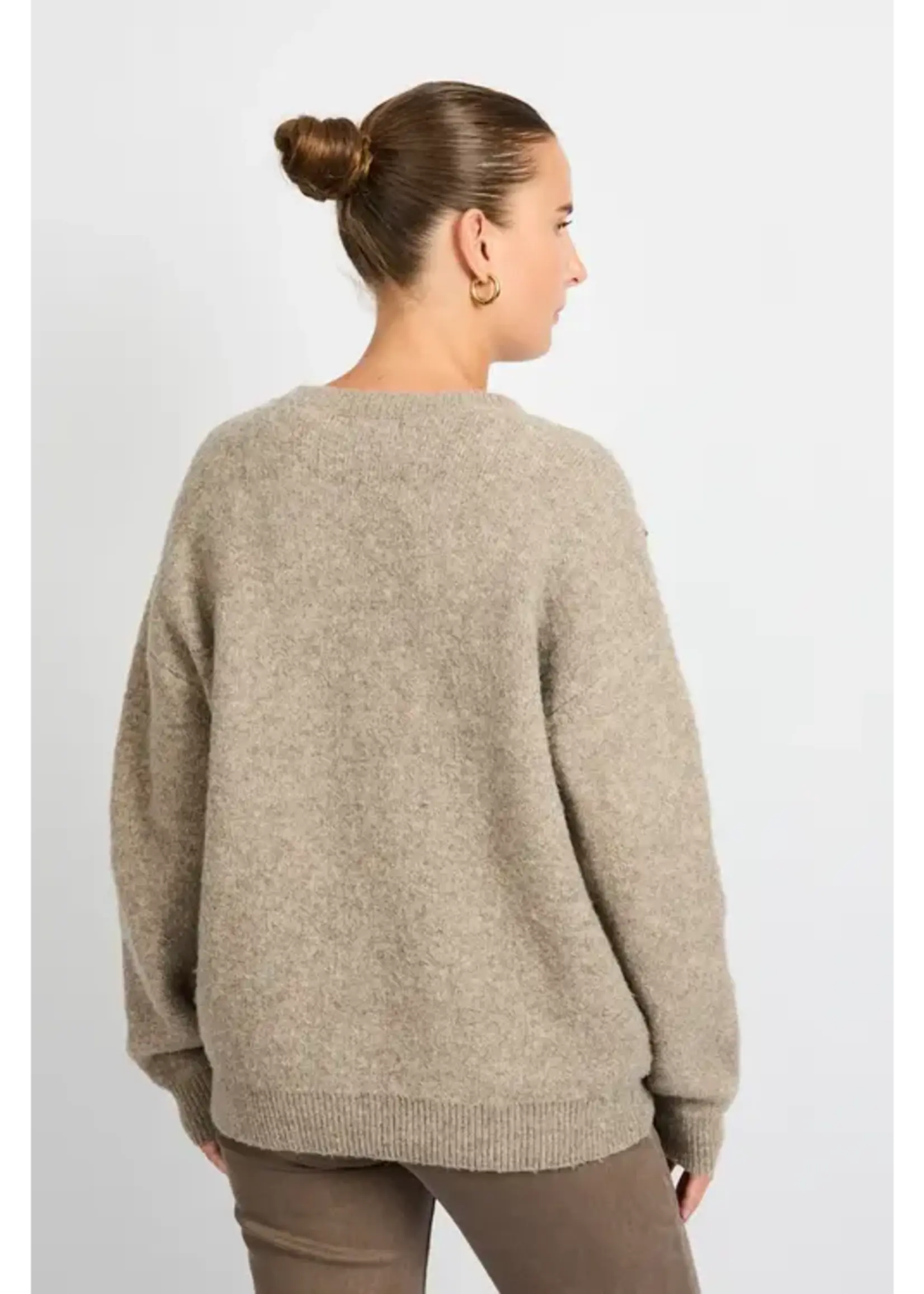 C&S The Label Kirsten Knit Pullover Bronze