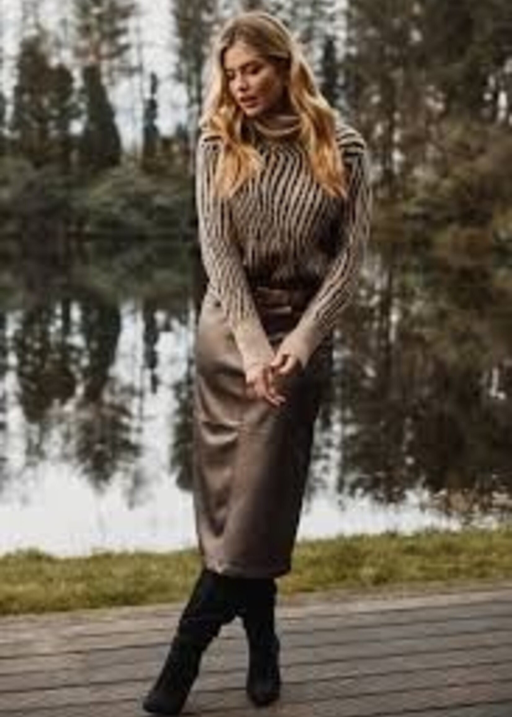 C&S The Label Sabine Skirt Bronze