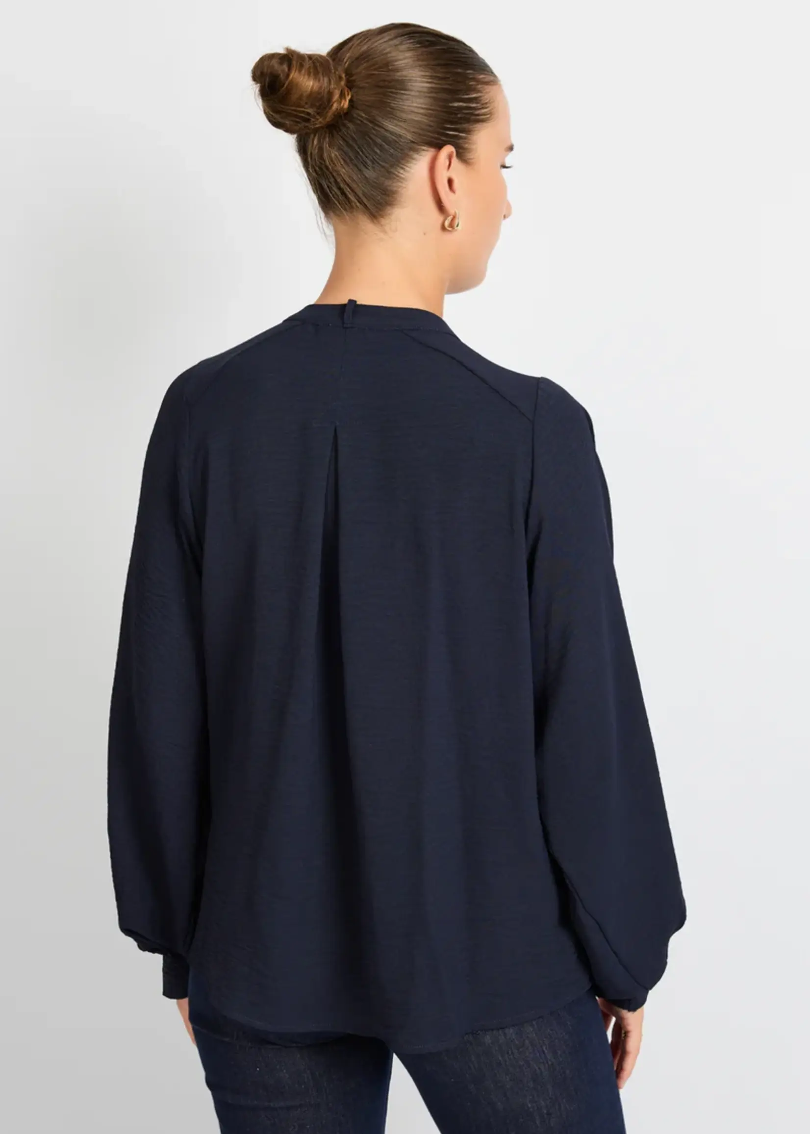 C&S The Label Lilith Blouse Midnight Blue