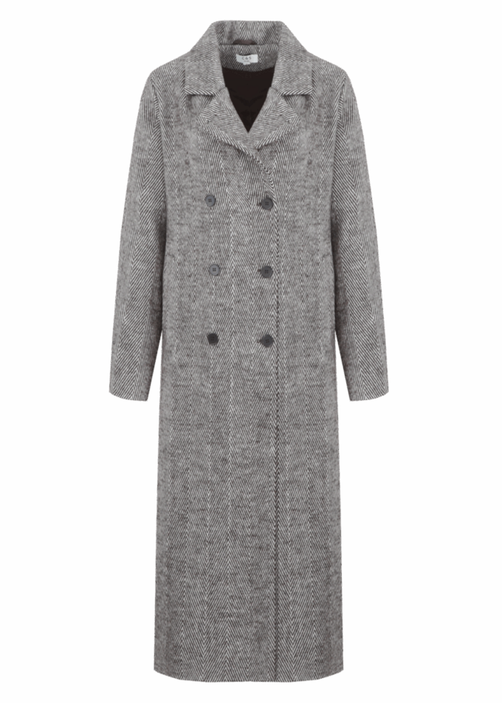 C&S The Label Olivia Coat Dark Chocolate