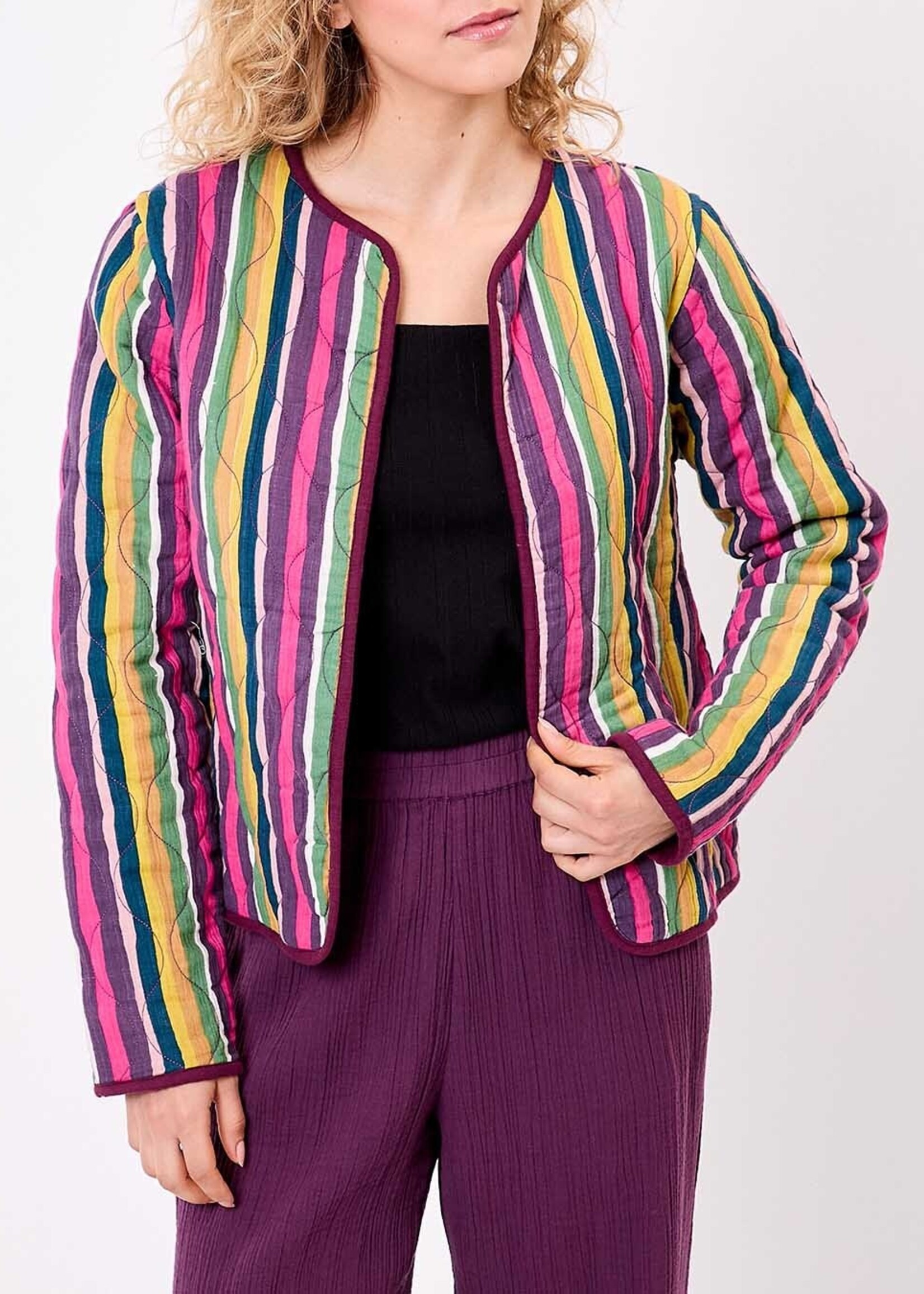 LA FIANCEE Veste Bansara Stripes Tulipe