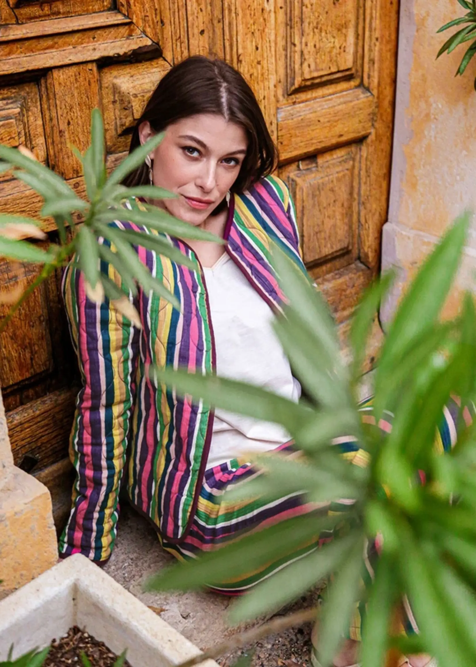 LA FIANCEE Veste Bansara Stripes Tulipe