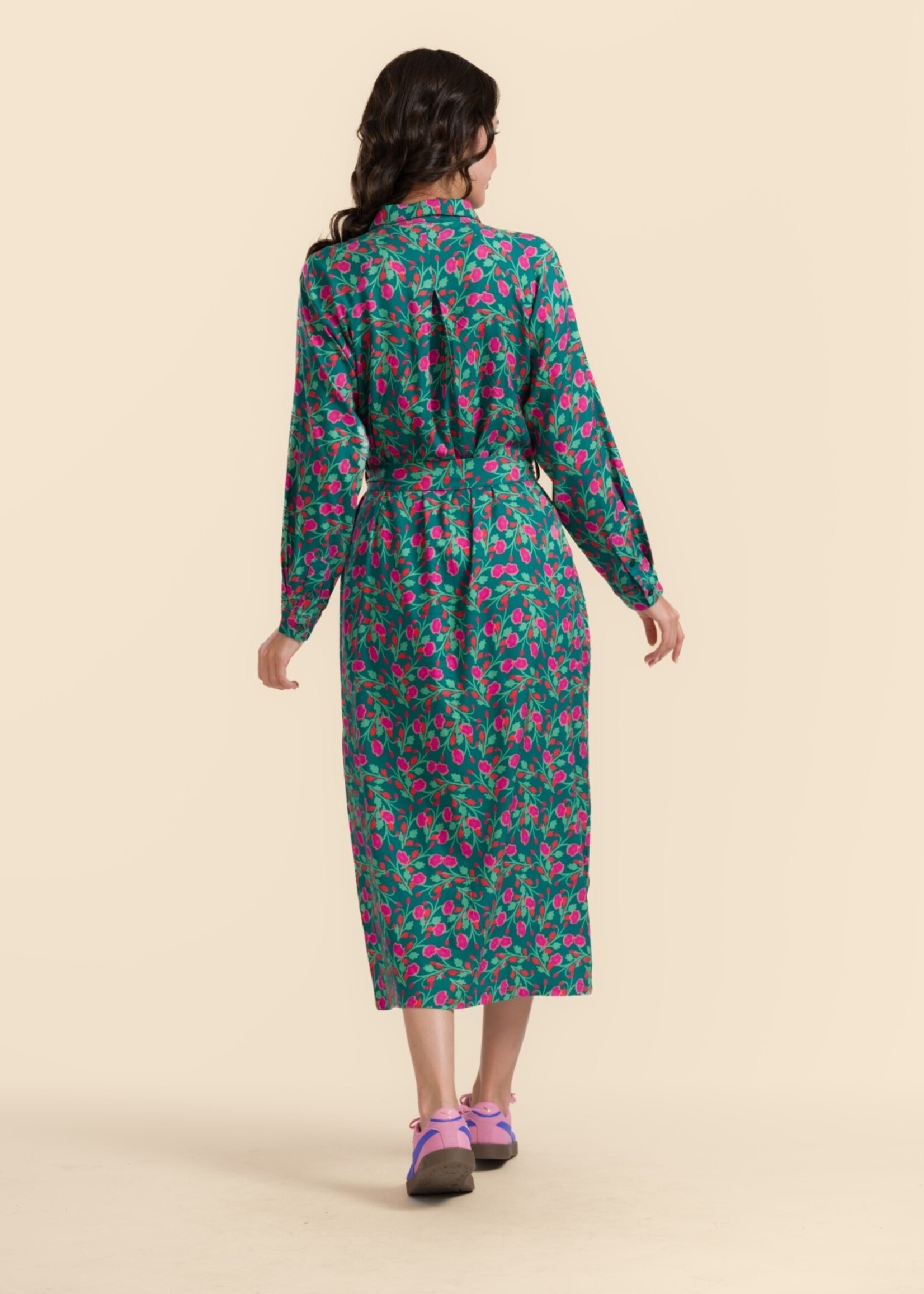 LaLamour Olivia Dress Flat Flower Maat XS