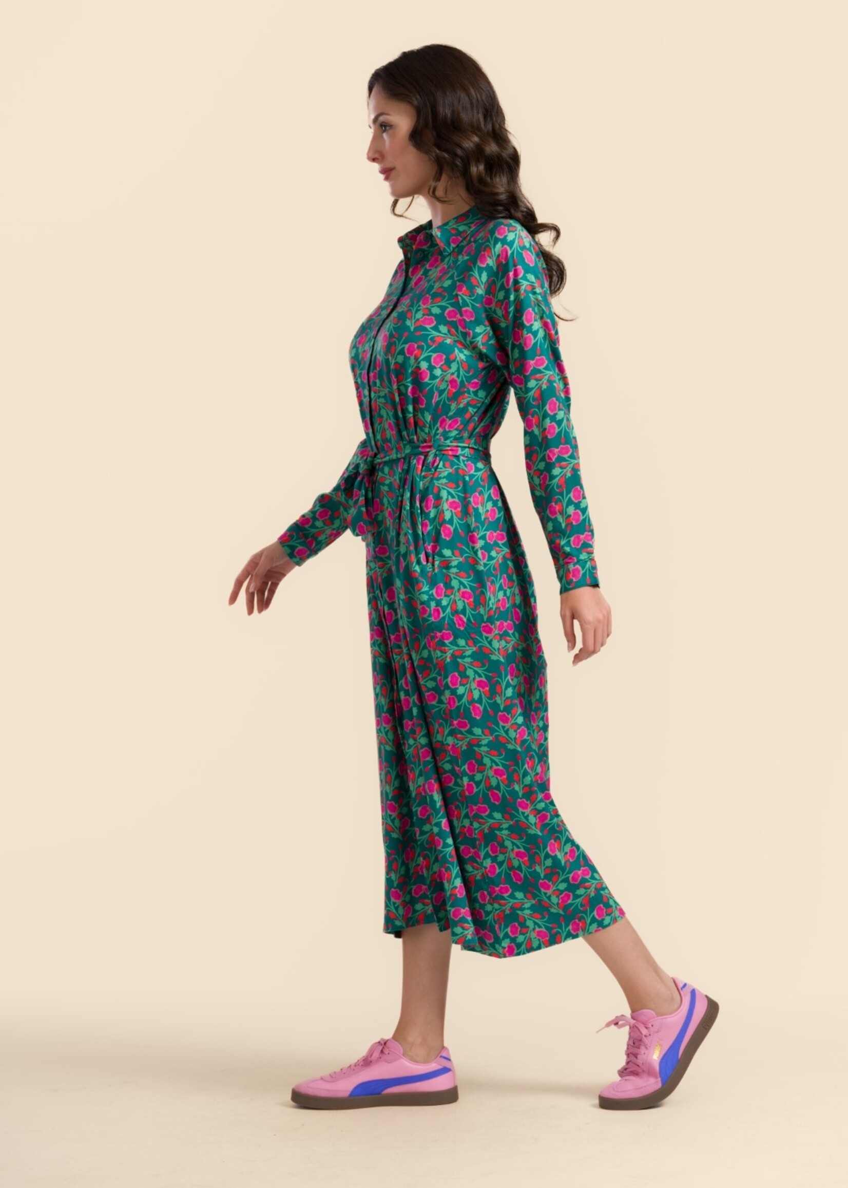 LaLamour Olivia Dress Flat Flower Maat XS