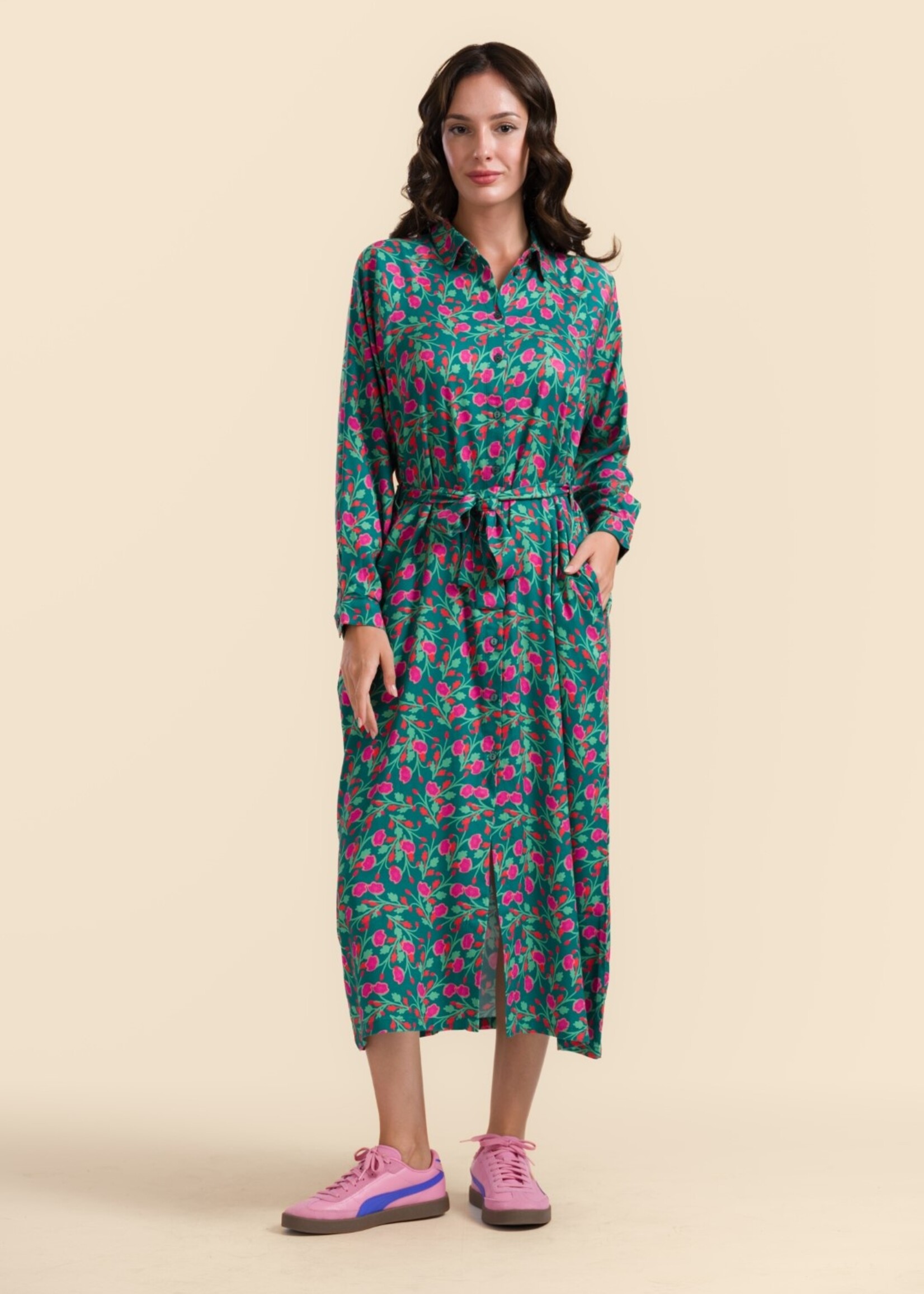 LaLamour Olivia Dress Flat Flower Maat XS