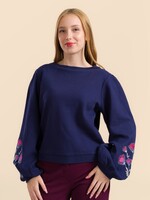LaLamour Cathy Top LS Waffle Blue