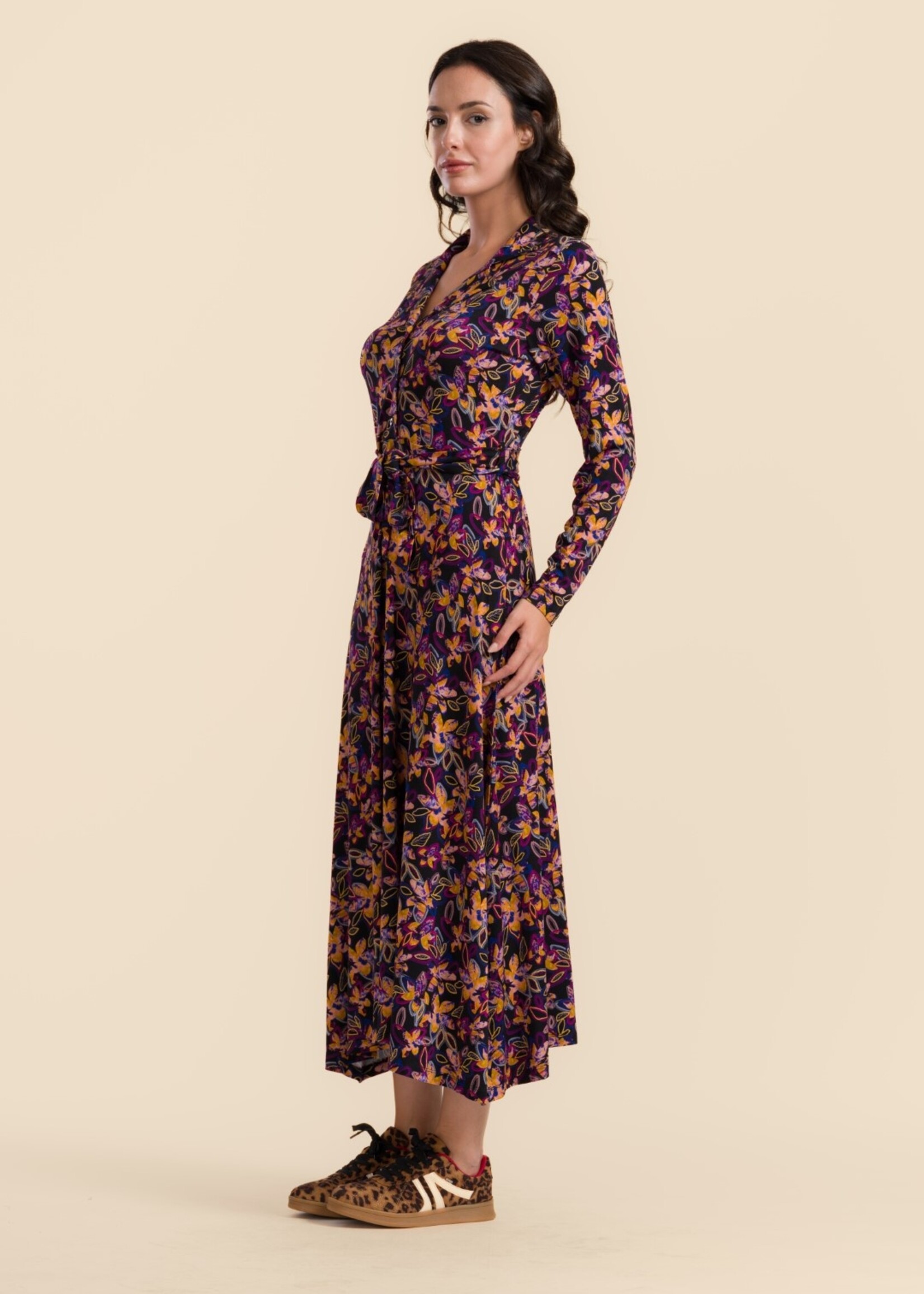 LaLamour Helena Dress Bright Autumn Flowers