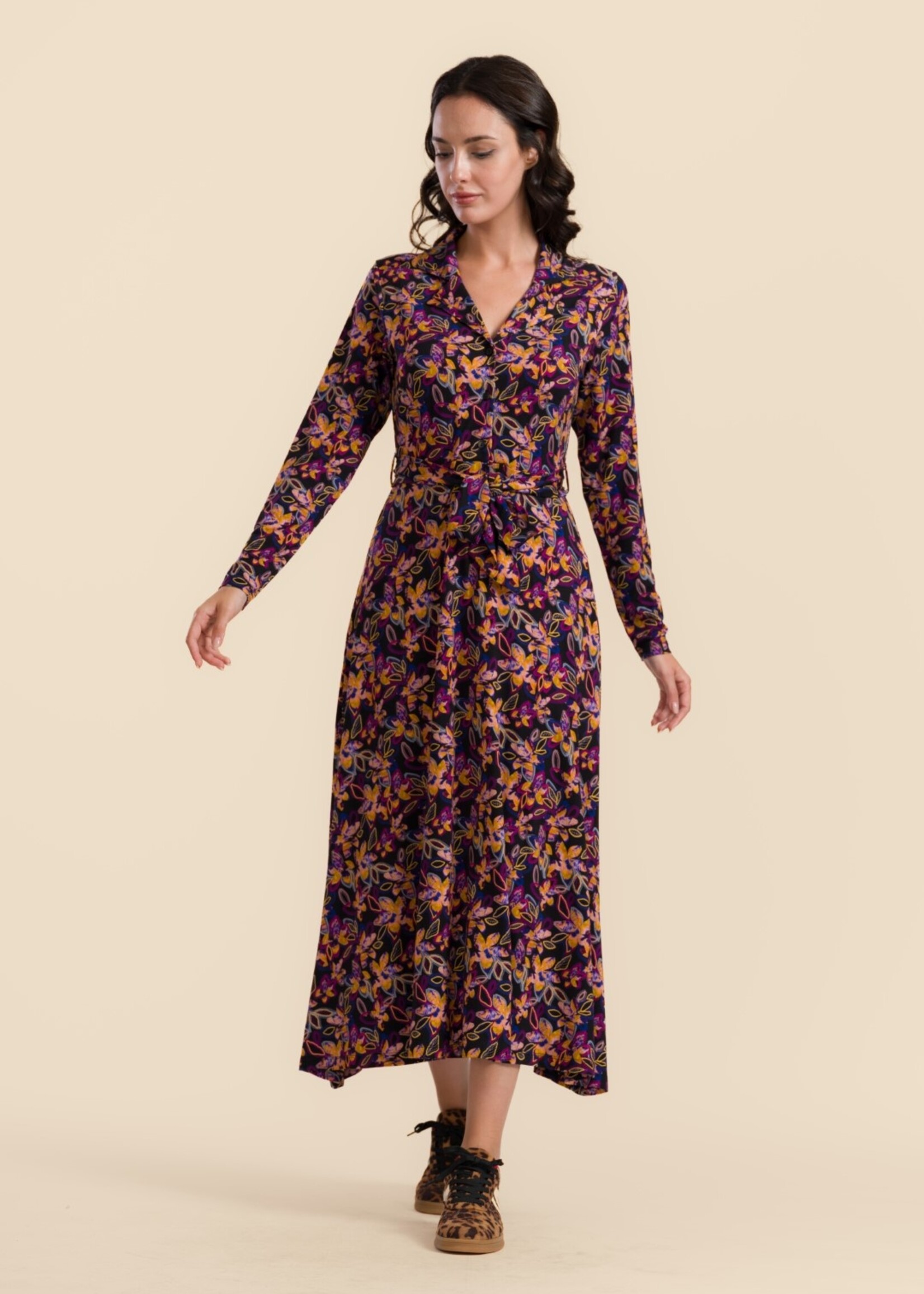 LaLamour Helena Dress Bright Autumn Flowers