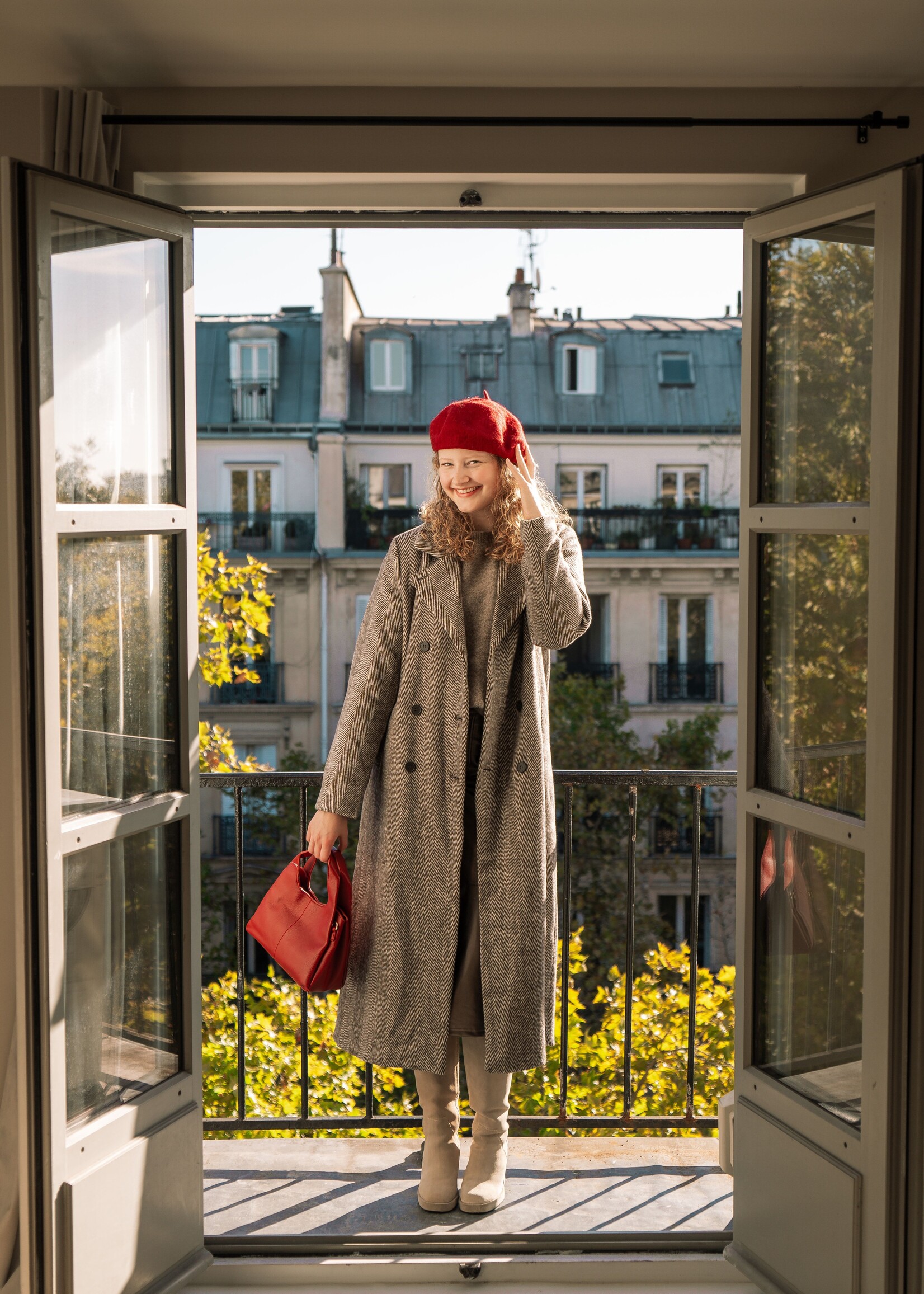 C&S The Label Olivia Coat Dark Chocolate XL