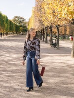 C&S The Label Lea Blouse Skyway/Bronze