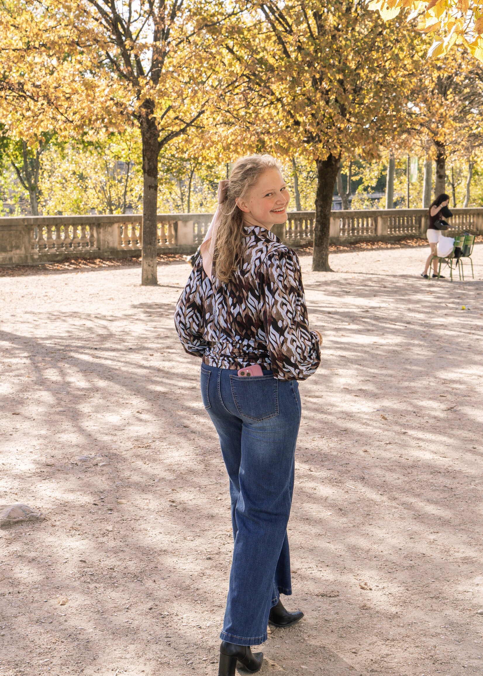C&S The Label Lea Blouse Skyway/Bronze