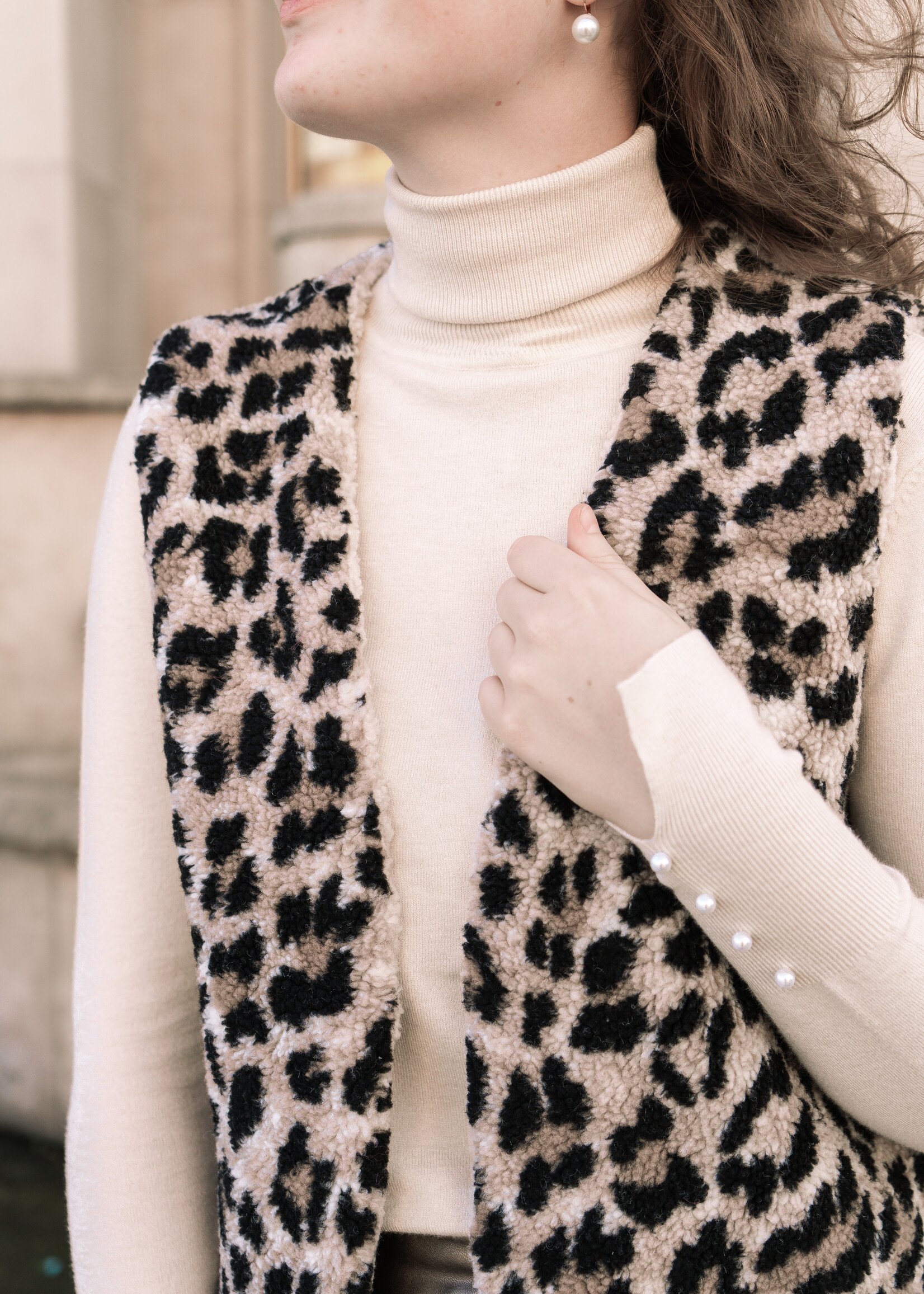 C&S The Label Gita Gilet Sand/Black